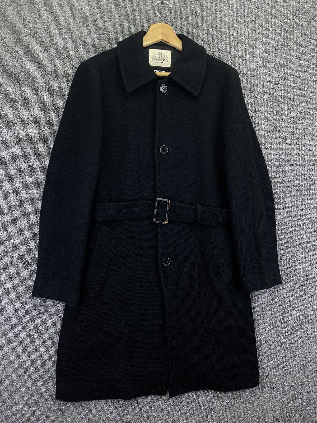 CABANE de ZUCCa Vintage Zucca by Issey Miyake Wool Trench Coats Long Jacket Size M / US 6-8 / IT 42-44 - 2 Thumbnail