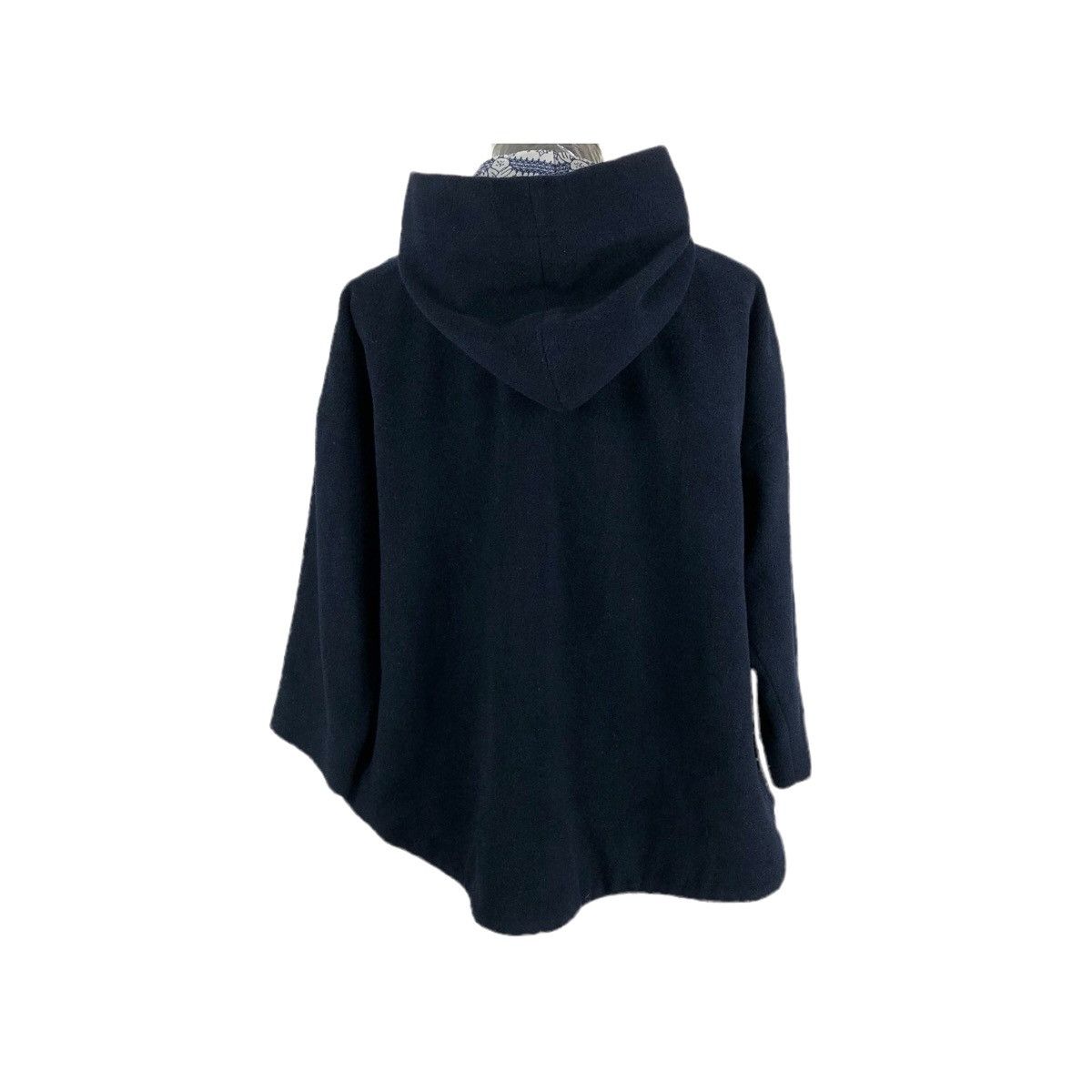 Issey Miyake Ne-Net Wool Oversized Duffle Coat Hoodie Size US L / EU 52-54 / 3 - 18 Thumbnail