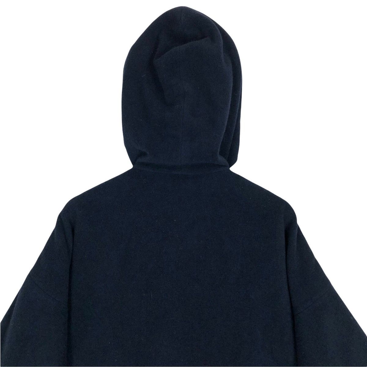 Issey Miyake Ne-Net Wool Oversized Duffle Coat Hoodie Size US L / EU 52-54 / 3 - 21 Thumbnail