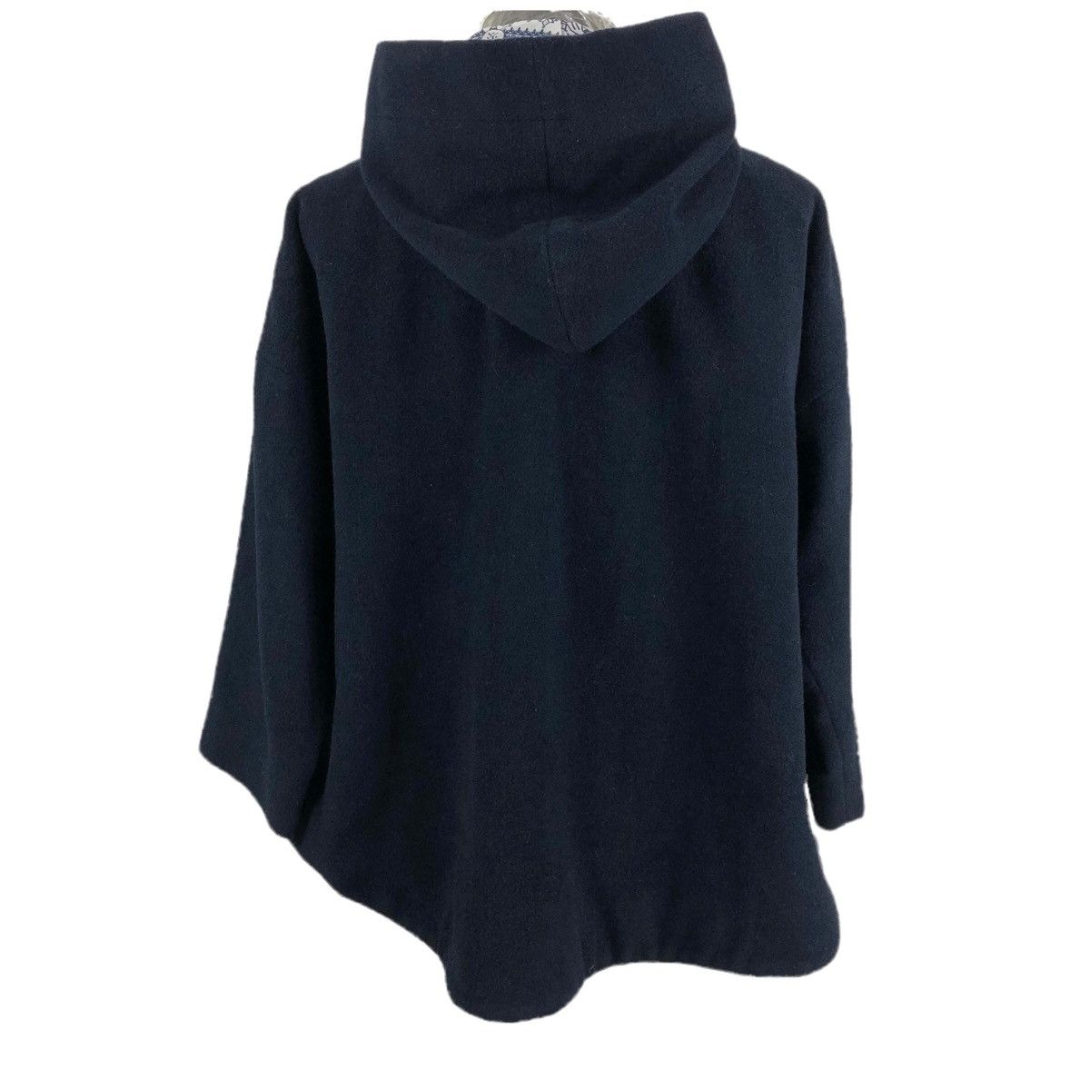 Issey Miyake Ne-Net Wool Oversized Duffle Coat Hoodie Size US L / EU 52-54 / 3 - 19 Thumbnail
