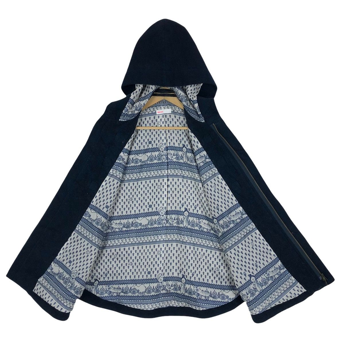 Issey Miyake Ne-Net Wool Oversized Duffle Coat Hoodie Size US L / EU 52-54 / 3 - 12 Thumbnail