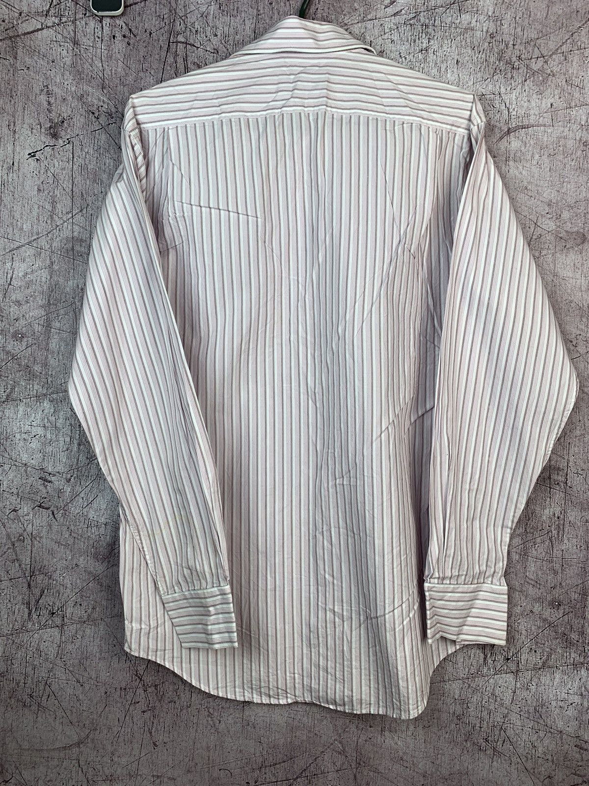 Yves Saint Laurent Yves Saint Laurent Mens Long Sleeve Striped Shirt Size US S / EU 44-46 / 1 - 8 Thumbnail