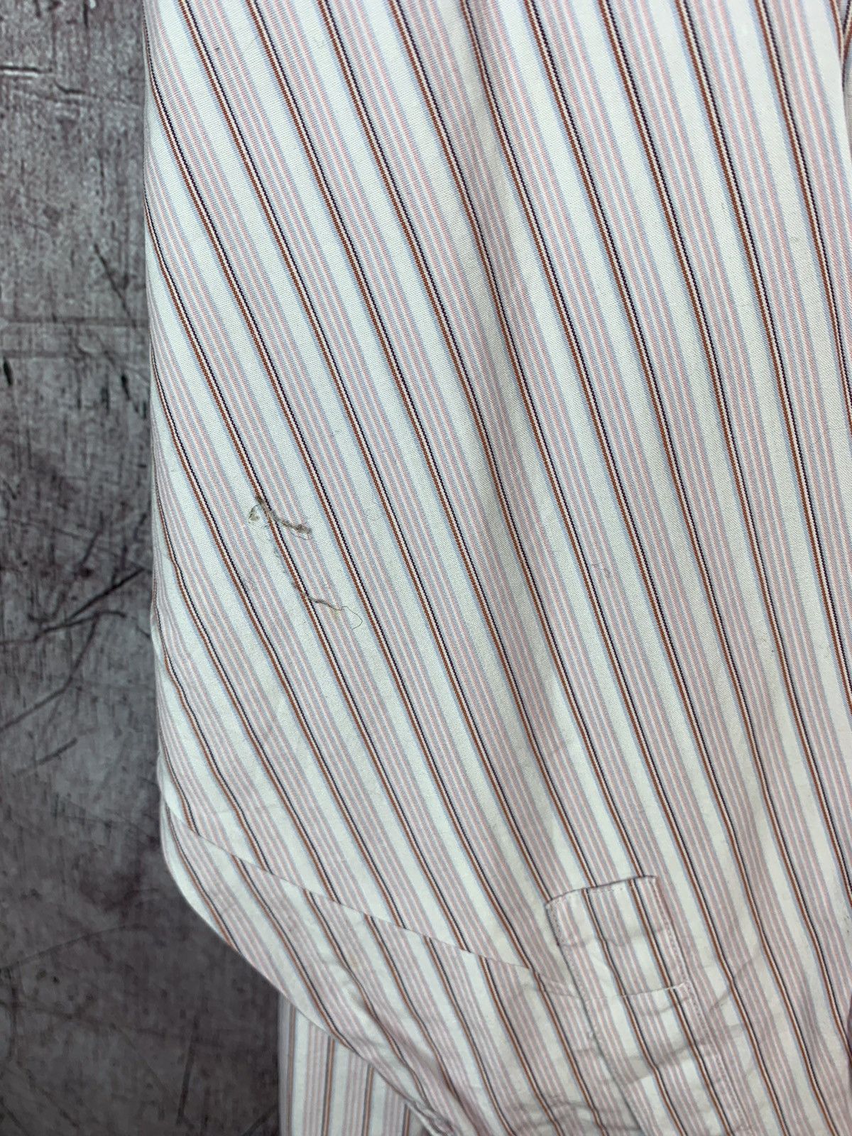Yves Saint Laurent Yves Saint Laurent Mens Long Sleeve Striped Shirt Size US S / EU 44-46 / 1 - 5 Thumbnail