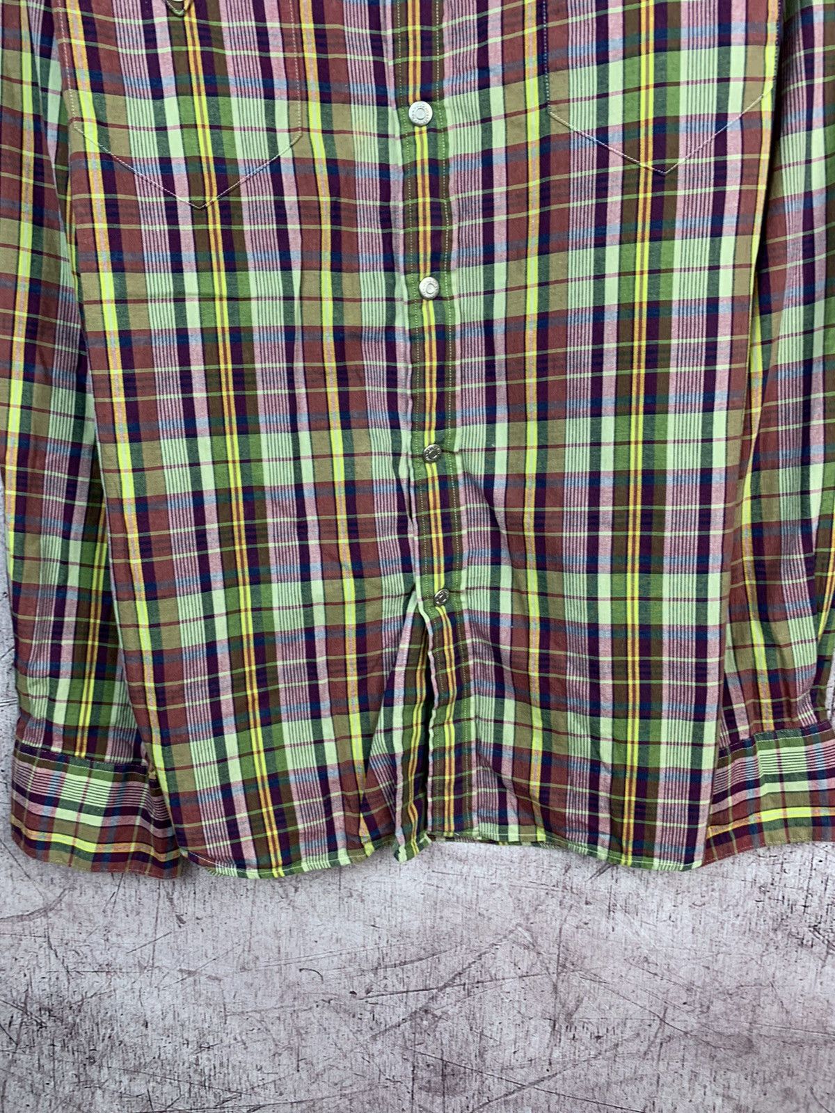 Polo Ralph Lauren × Ralph Lauren Polo Ralph Lauren Mens Long Sleeve Western Plaid Shirt Size US L / EU 52-54 / 3 - 3 Thumbnail