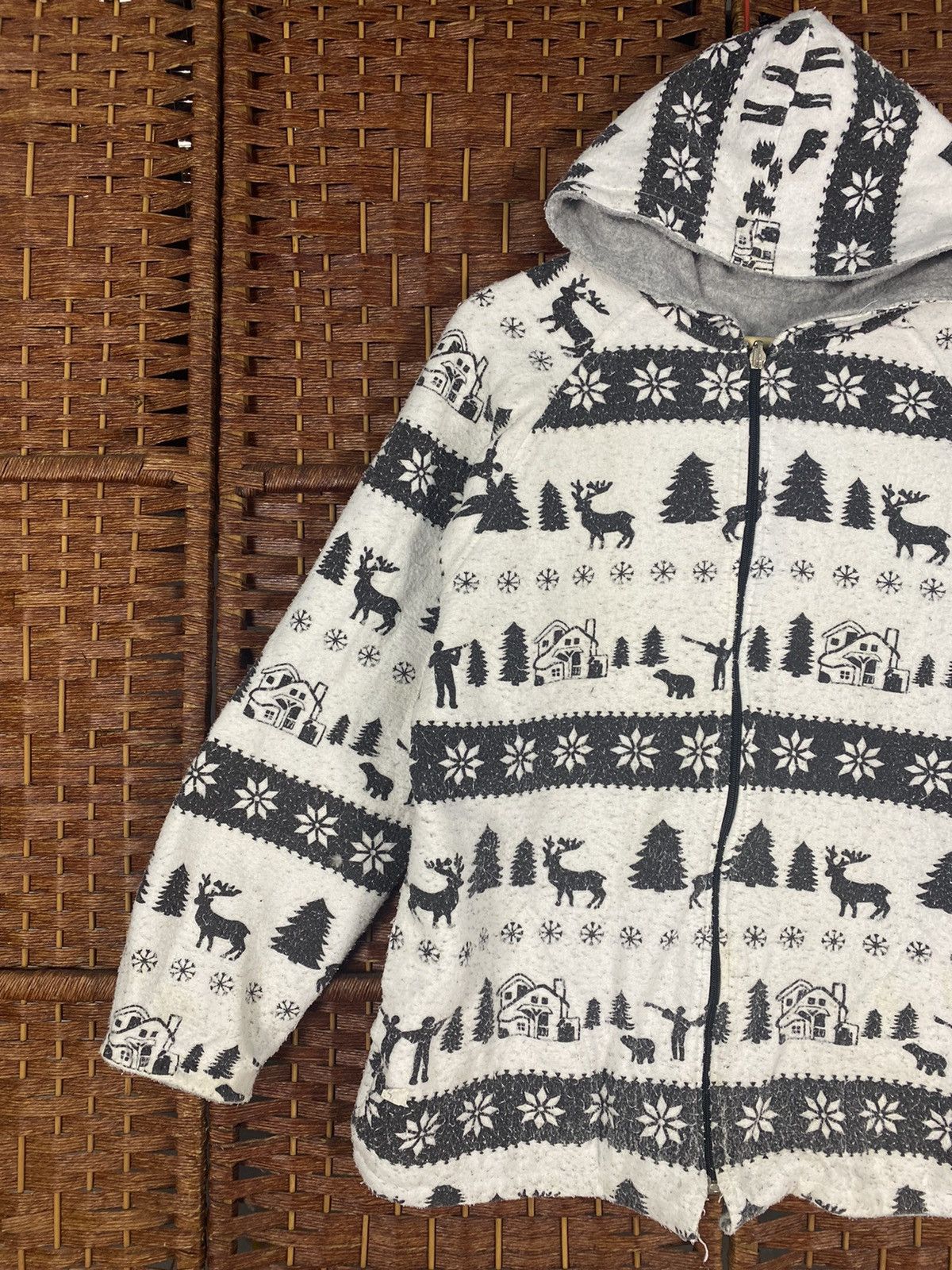 Japanese Brand 🔥NATIVE ART ZIPPER HOODIE SWEATER REVERSIBLE BY JOGGY Size US M / EU 48-50 / 2 - 2 Thumbnail
