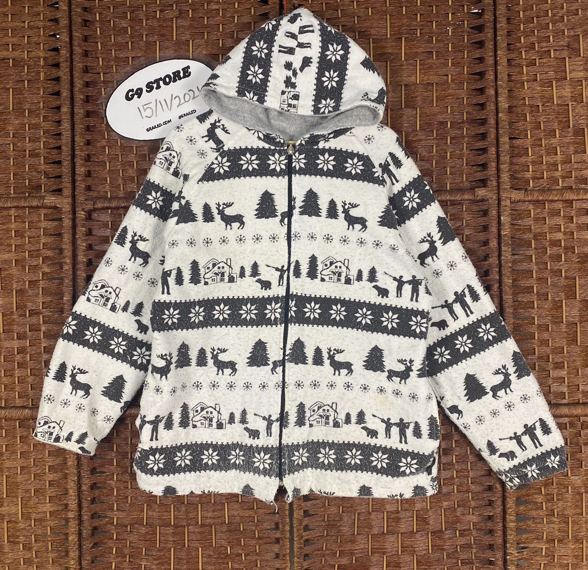 Japanese Brand 🔥NATIVE ART ZIPPER HOODIE SWEATER REVERSIBLE BY JOGGY Size US M / EU 48-50 / 2 - 1 Thumbnail
