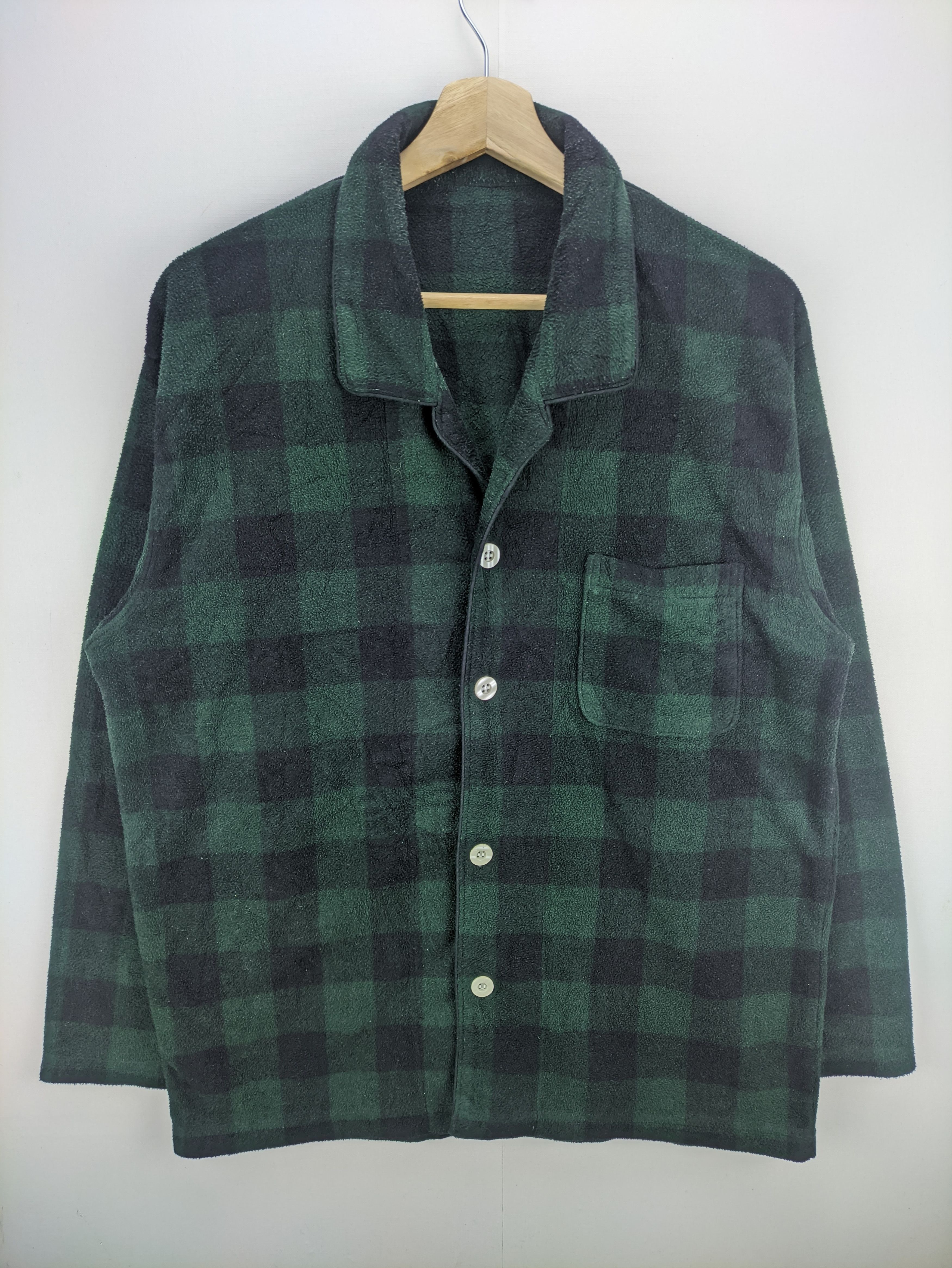 Japanese Brand Steals🔥Pajamas Set Checkered Green Unbranded Size US L / EU 52-54 / 3 - 4 Thumbnail