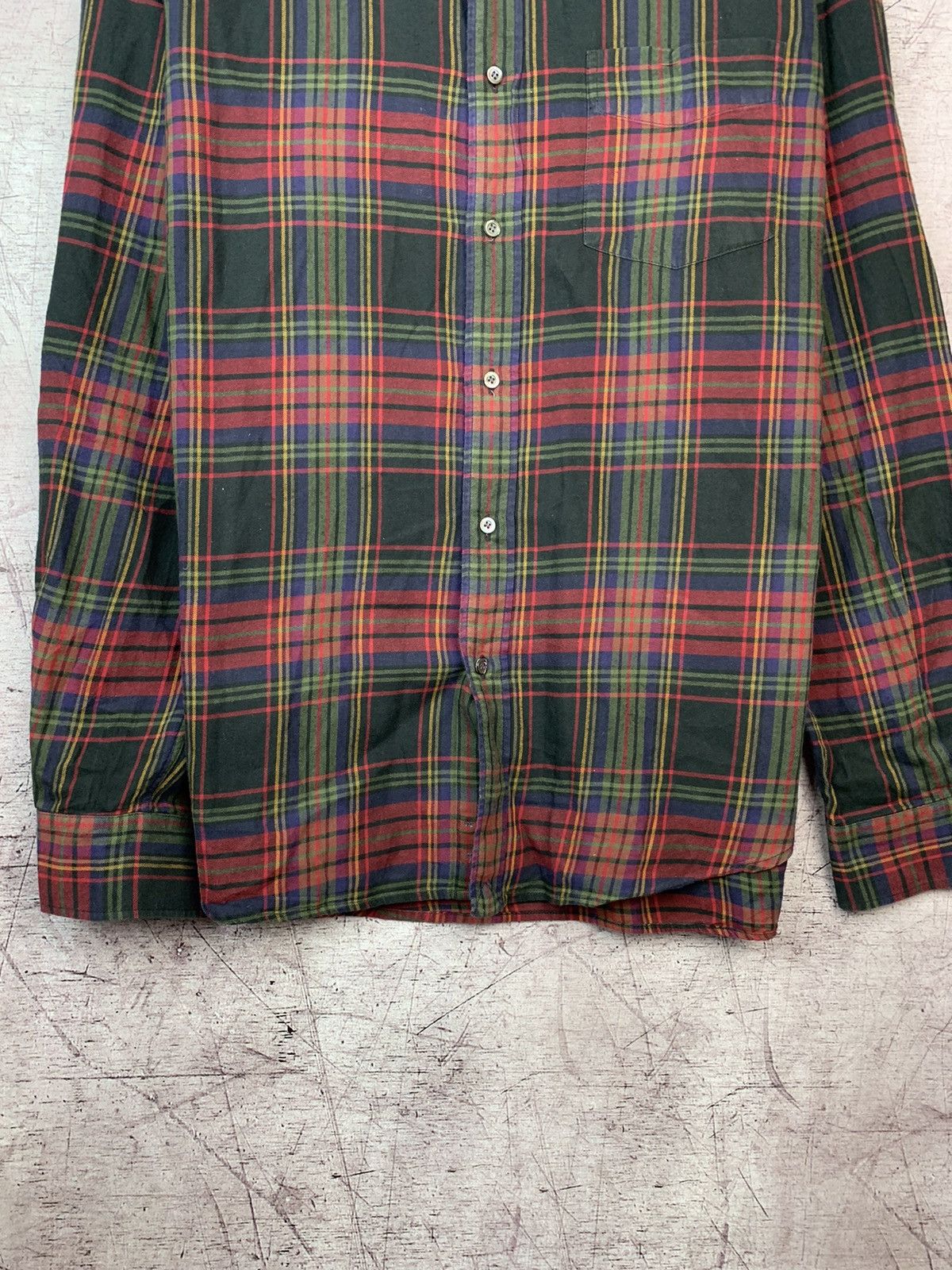 Aspesi × Vintage Aspesi Plaid Y2K Flannel Mens Shirt Size US XXL / EU 58 / 5 - 3 Thumbnail