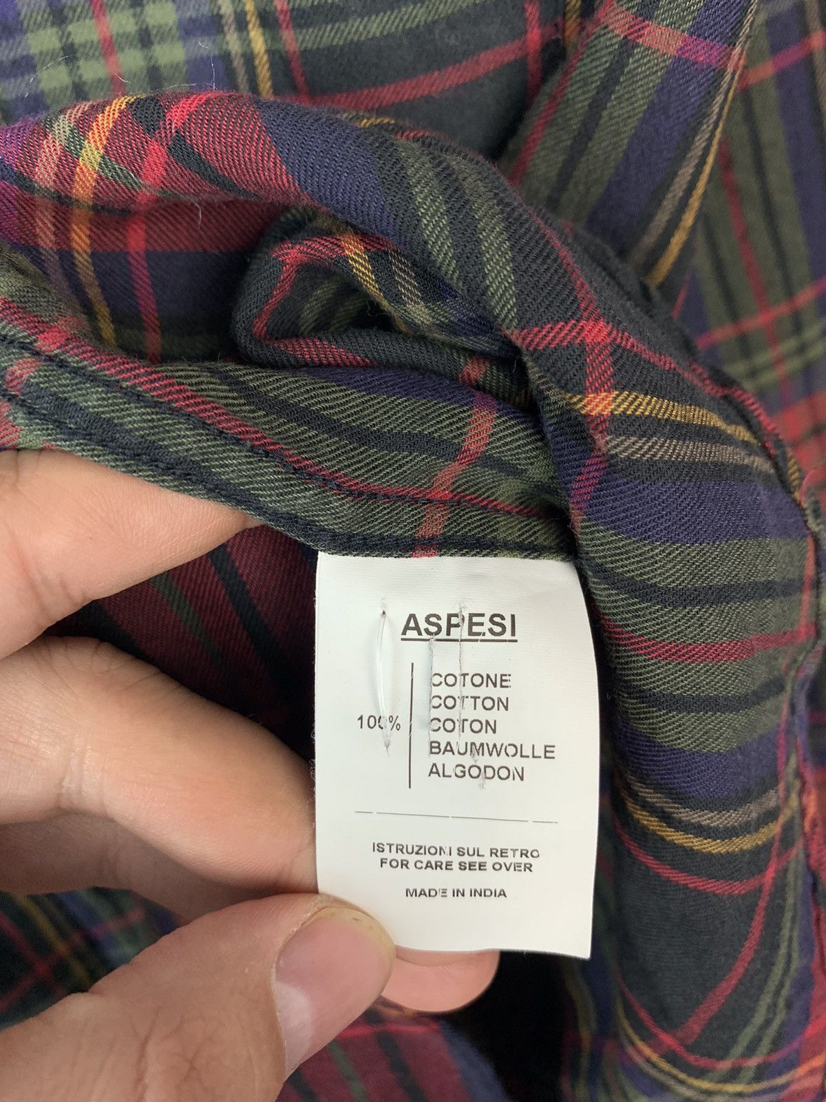 Aspesi × Vintage Aspesi Plaid Y2K Flannel Mens Shirt Size US XXL / EU 58 / 5 - 6 Thumbnail