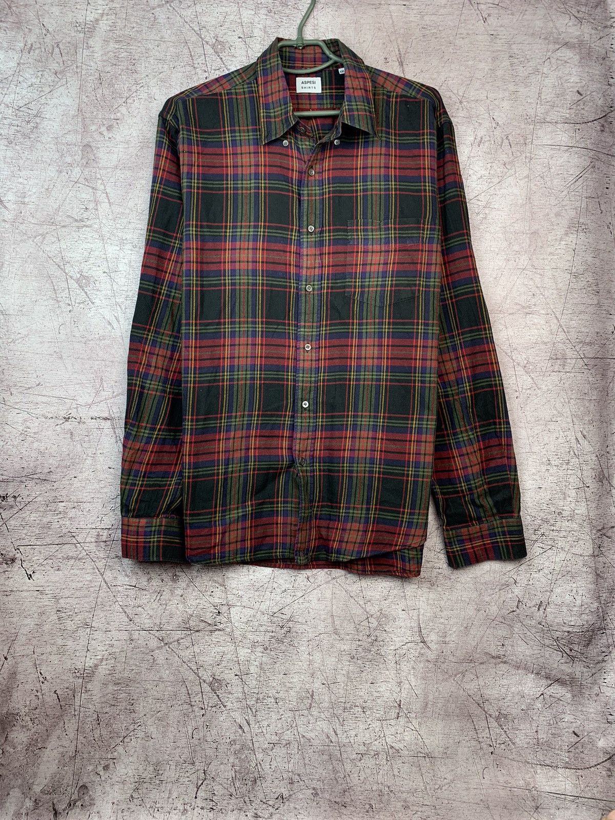 Aspesi × Vintage Aspesi Plaid Y2K Flannel Mens Shirt Size US XXL / EU 58 / 5 - 1 Thumbnail