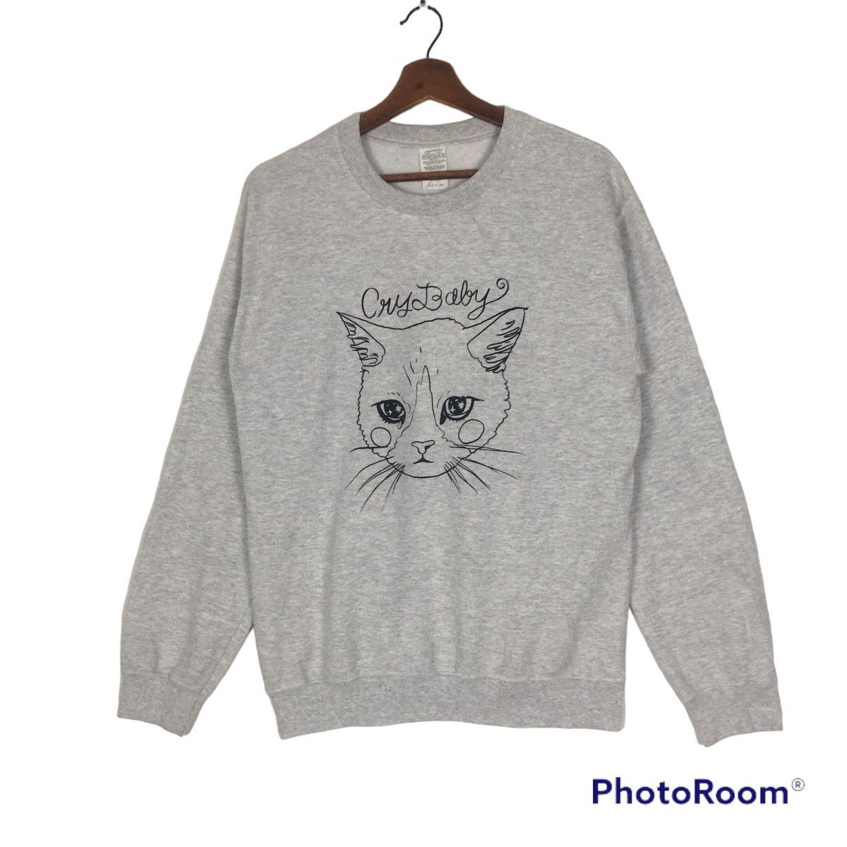 Cartoon Network Vintage Gildan ActiveWear CryBabyCat Streetwear Sweatshirt Size US M / EU 48-50 / 2 - 1 Thumbnail