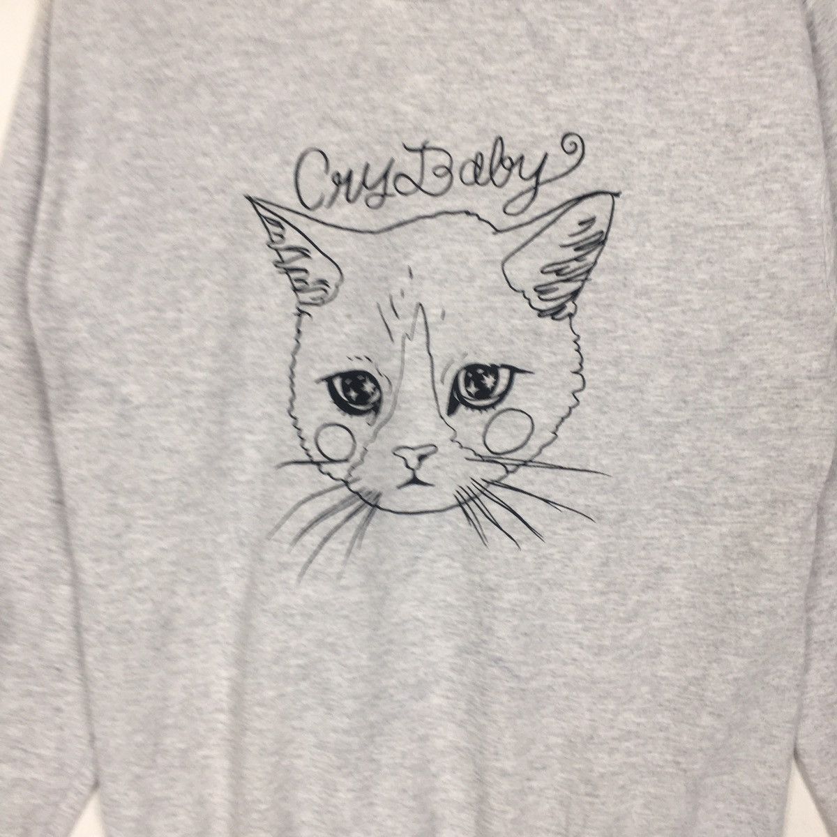 Cartoon Network Vintage Gildan ActiveWear CryBabyCat Streetwear Sweatshirt Size US M / EU 48-50 / 2 - 3 Thumbnail