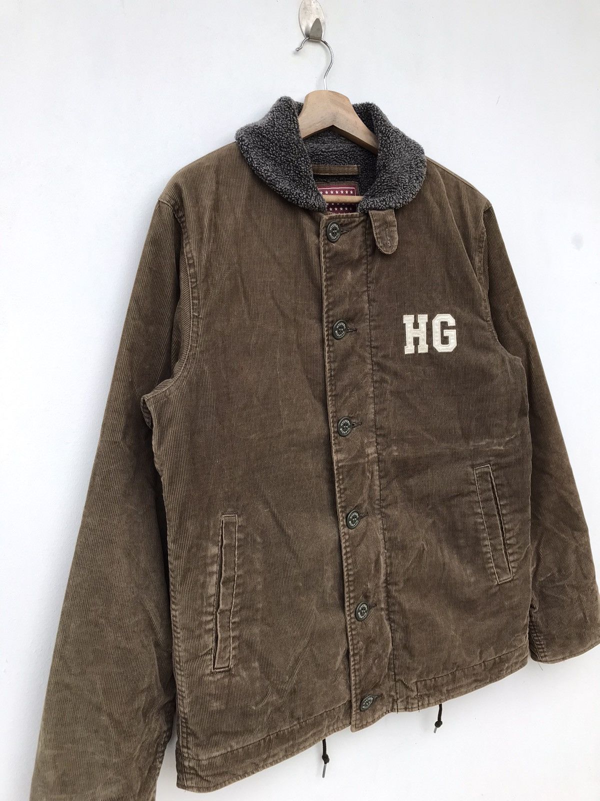 Hysteric Glamour 🔥RARE🔥VINTAGE HYSTRIC GLAMOUR SHERPA CORDUROY JACKET Size US L / EU 52-54 / 3 - 6 Thumbnail