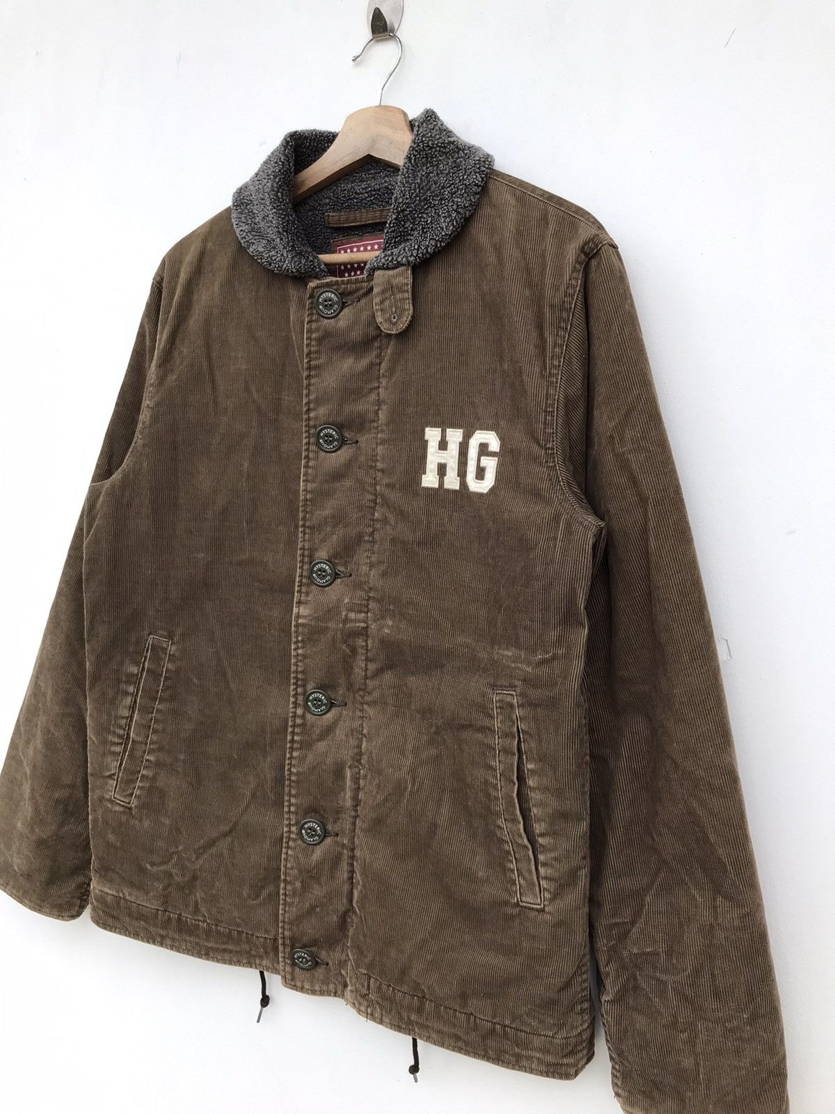 Hysteric Glamour 🔥RARE🔥VINTAGE HYSTRIC GLAMOUR SHERPA CORDUROY JACKET Size US L / EU 52-54 / 3 - 7 Thumbnail
