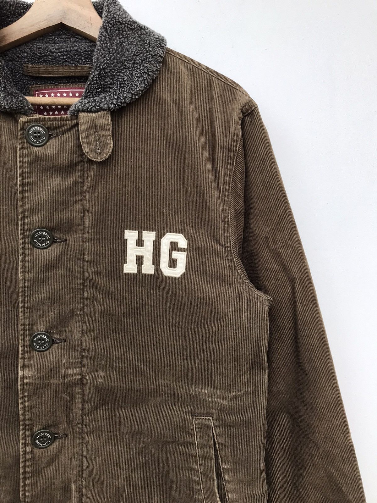 Hysteric Glamour 🔥RARE🔥VINTAGE HYSTRIC GLAMOUR SHERPA CORDUROY JACKET Size US L / EU 52-54 / 3 - 8 Thumbnail
