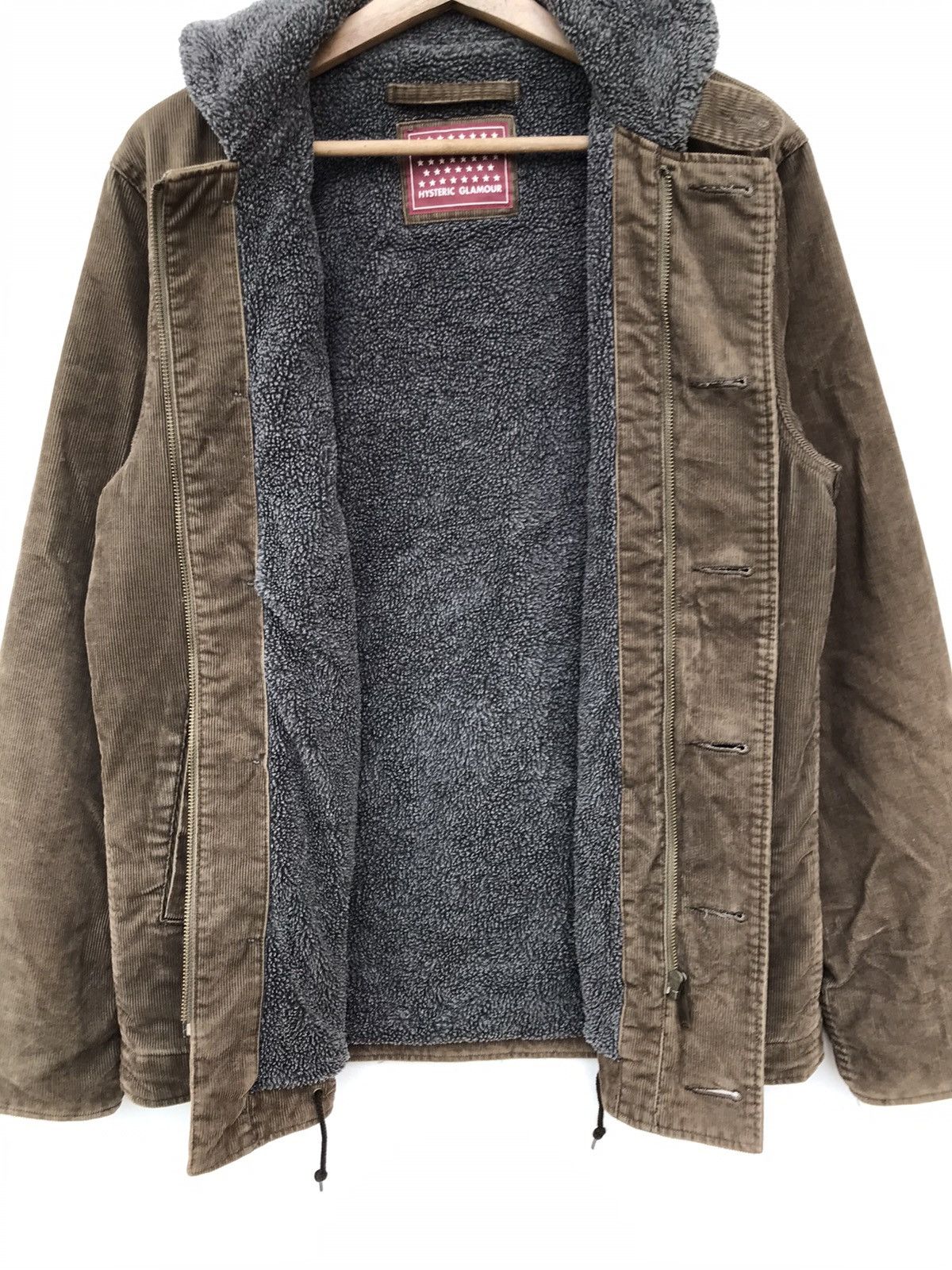 Hysteric Glamour 🔥RARE🔥VINTAGE HYSTRIC GLAMOUR SHERPA CORDUROY JACKET Size US L / EU 52-54 / 3 - 4 Thumbnail