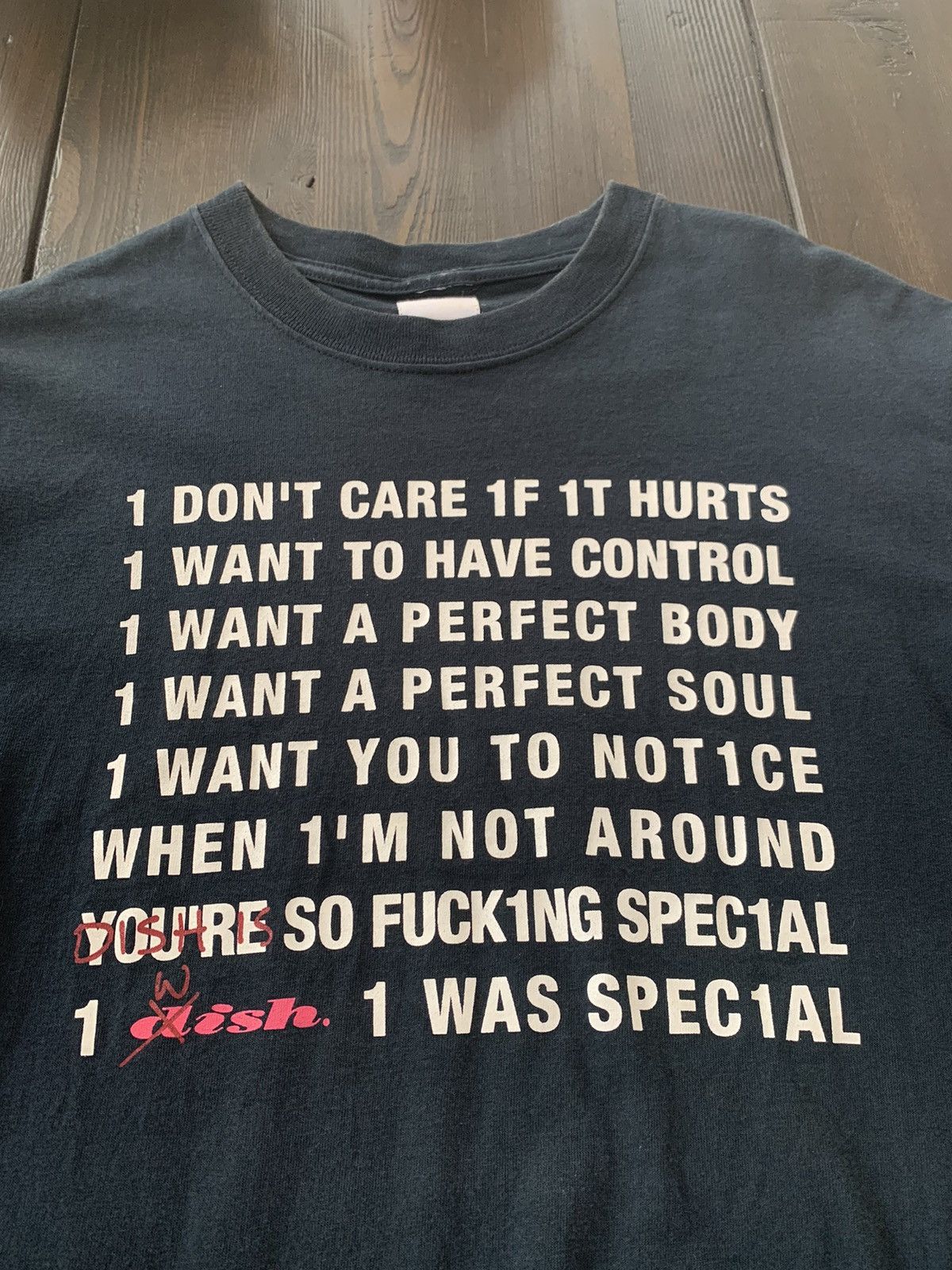 Number (N)ine SS00 “Extra Heavy” Radiohead Creep T-Shirt | Grailed
