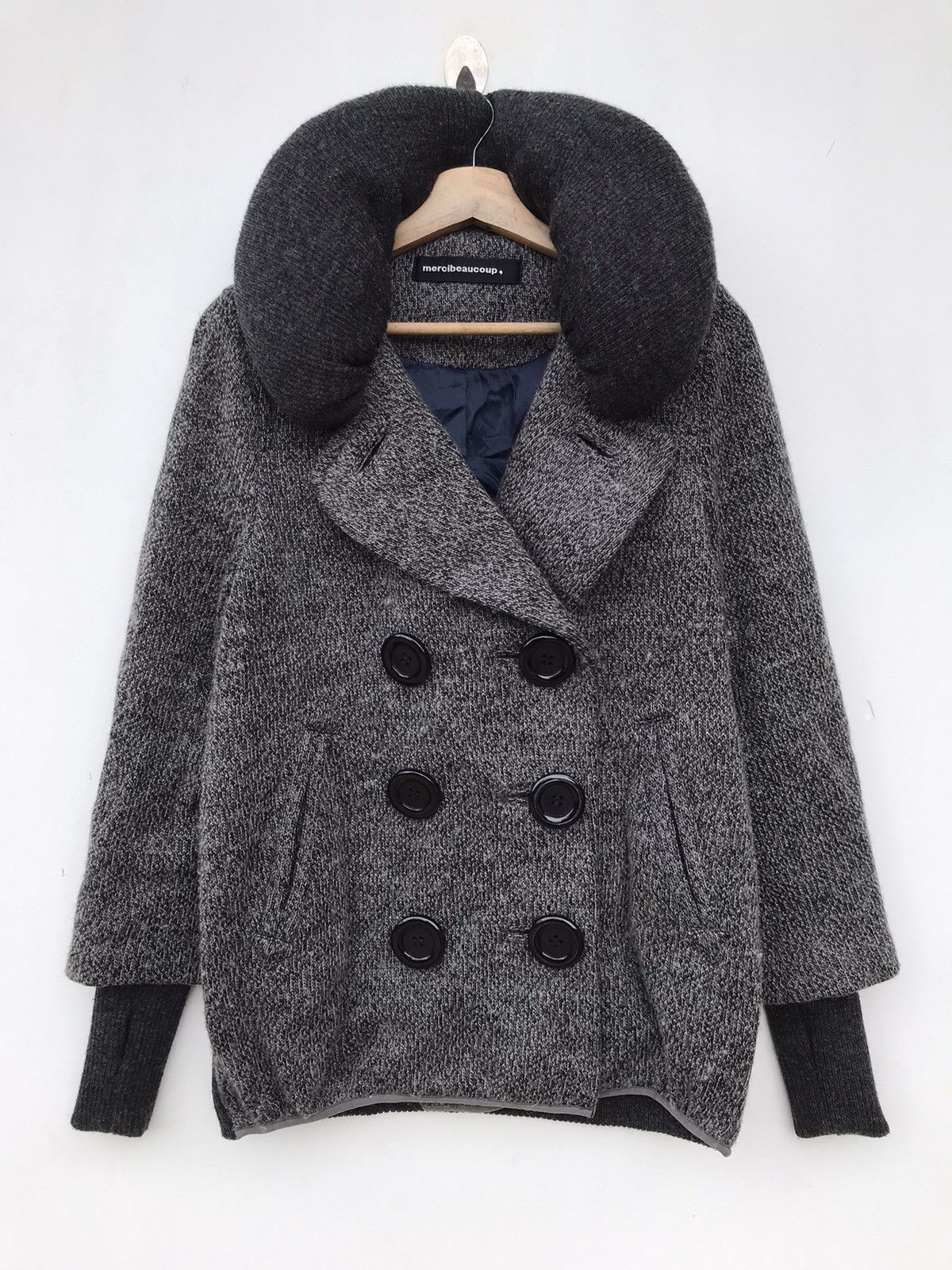 Issey Miyake Mercibeaucoup Japan Archive Chunky Knit Padded Collar Jacket Size M / US 6-8 / IT 42-44 - 1 Thumbnail
