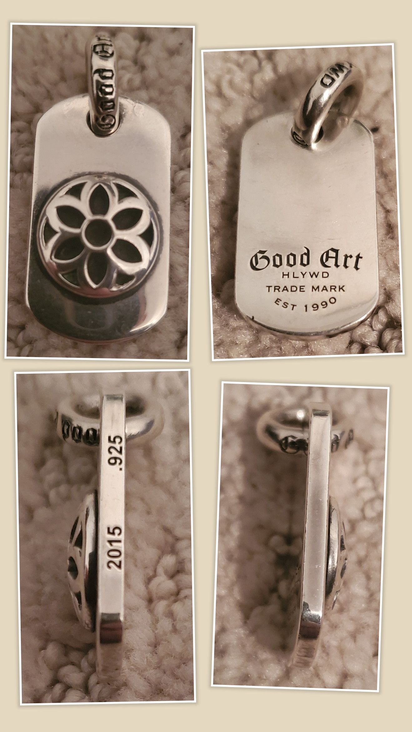 Good Art HLYWD ロゼット ドッグタグ ネックレス Other Good Art Hlywd Rosette Dog Tag Raised GAH Hollywood | Grailed