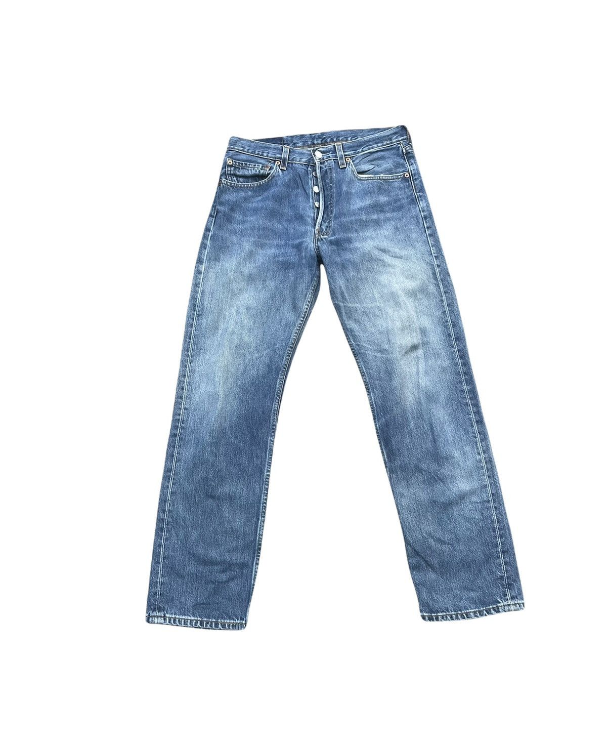 Levi's Vintage Levi’s 501 2000 Usa Aging Faded Wash Size US 31 - 1 Thumbnail