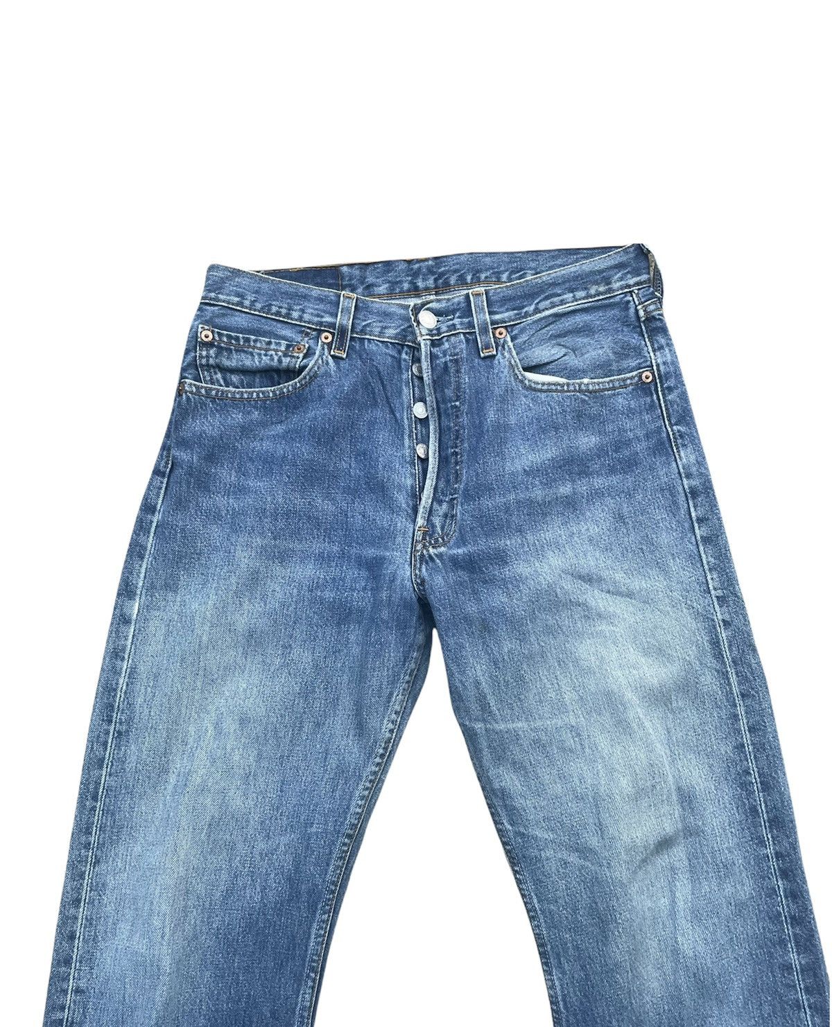 Levi's Vintage Levi’s 501 2000 Usa Aging Faded Wash Size US 31 - 3 Thumbnail