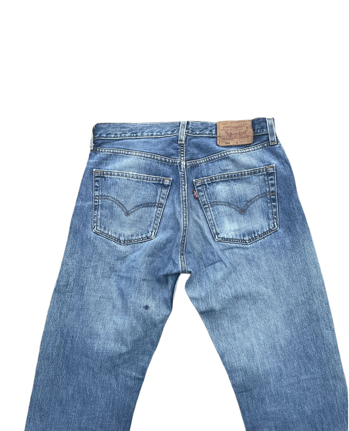 Levi's Vintage Levi’s 501 2000 Usa Aging Faded Wash Size US 31 - 6 Thumbnail