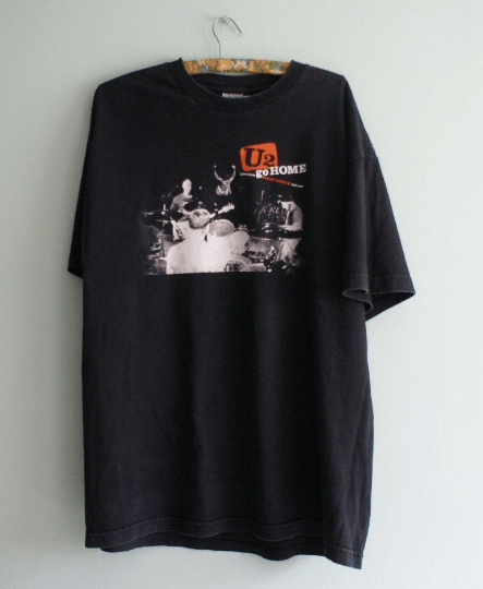Band Tees Vintage U2 shirt, Official U2 T-shirt, U2 Go Home Size US XL / EU 56 / 4 - 1 Thumbnail