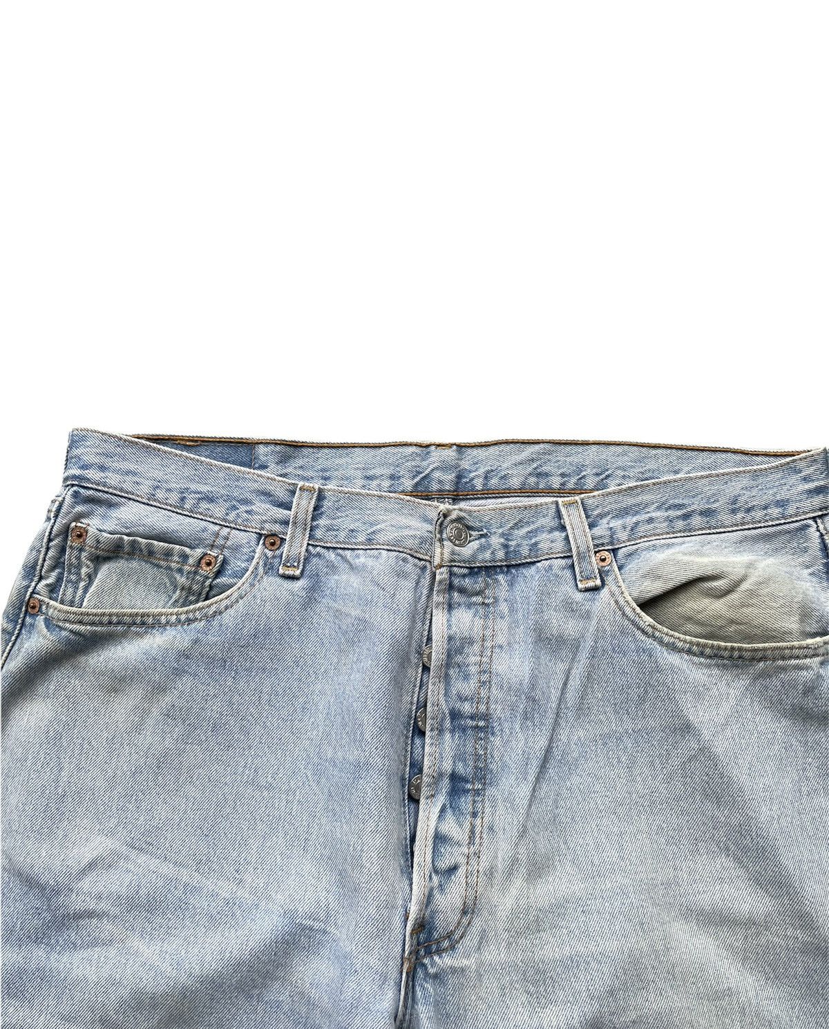 Levi's Levi’s 501 e 2001 Usa Aging Faded Wash Size US 37 - 6 Thumbnail