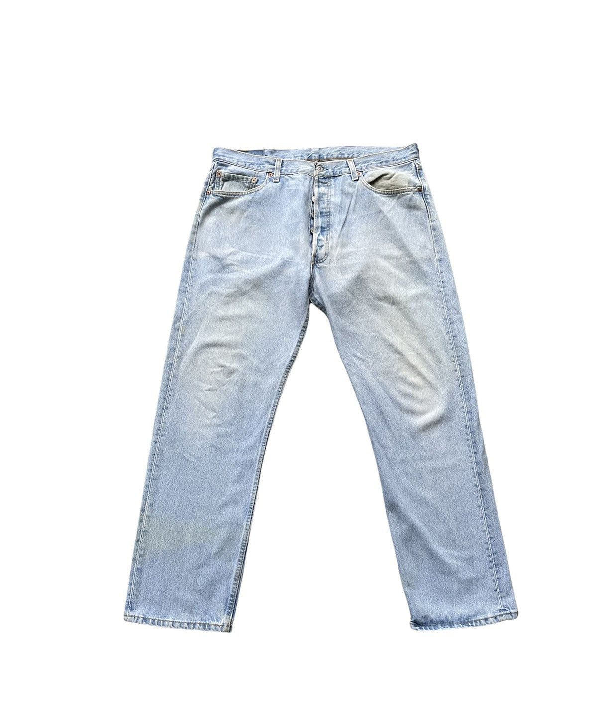 Levi's Levi’s 501 e 2001 Usa Aging Faded Wash Size US 37 - 1 Thumbnail