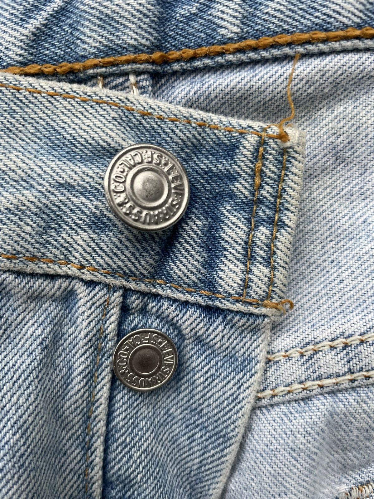 Levi's Levi’s 501 e 2001 Usa Aging Faded Wash Size US 37 - 19 Thumbnail
