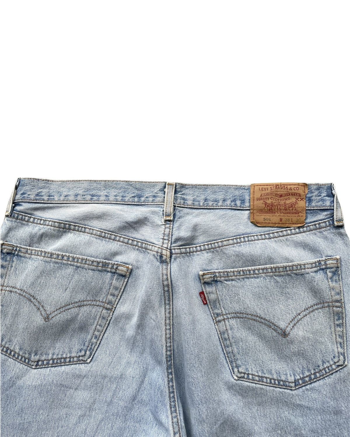 Levi's Levi’s 501 e 2001 Usa Aging Faded Wash Size US 37 - 10 Thumbnail