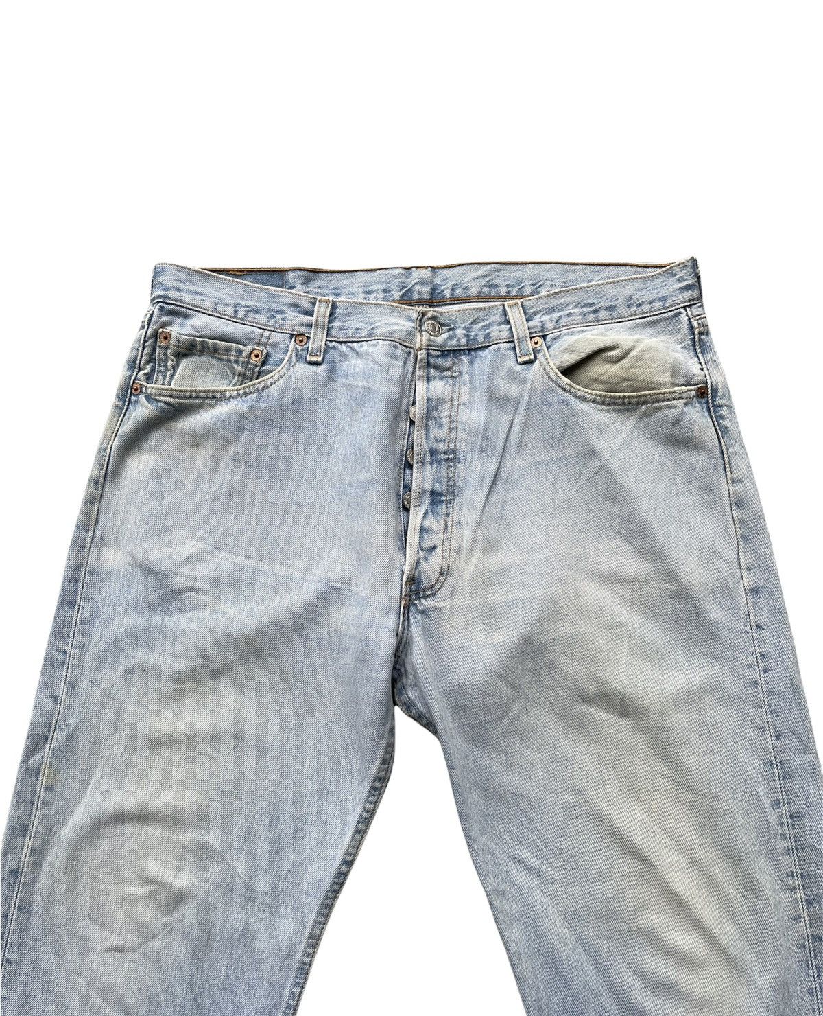 Levi's Levi’s 501 e 2001 Usa Aging Faded Wash Size US 37 - 5 Thumbnail
