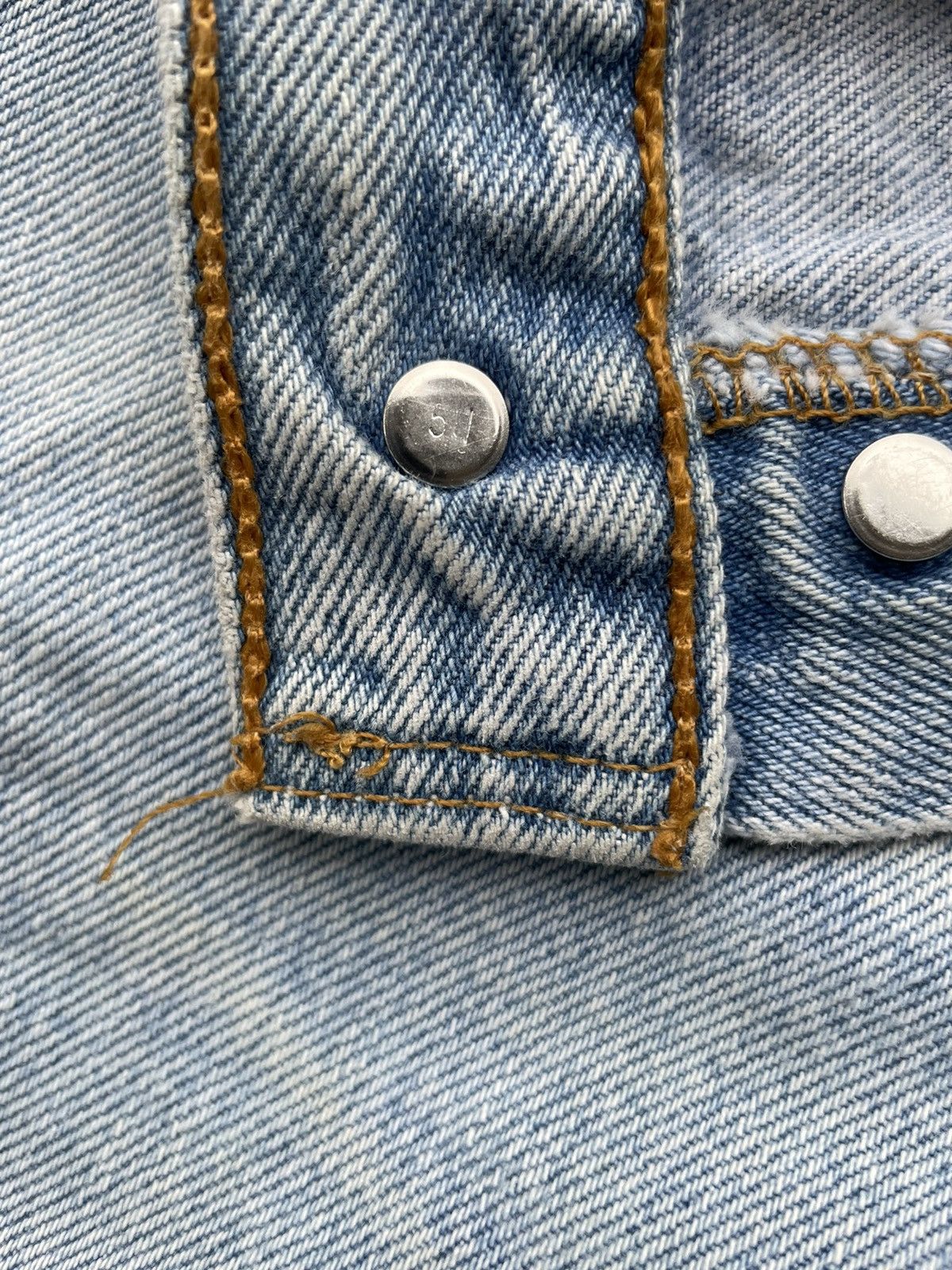 Levi's Levi’s 501 e 2001 Usa Aging Faded Wash Size US 37 - 16 Thumbnail