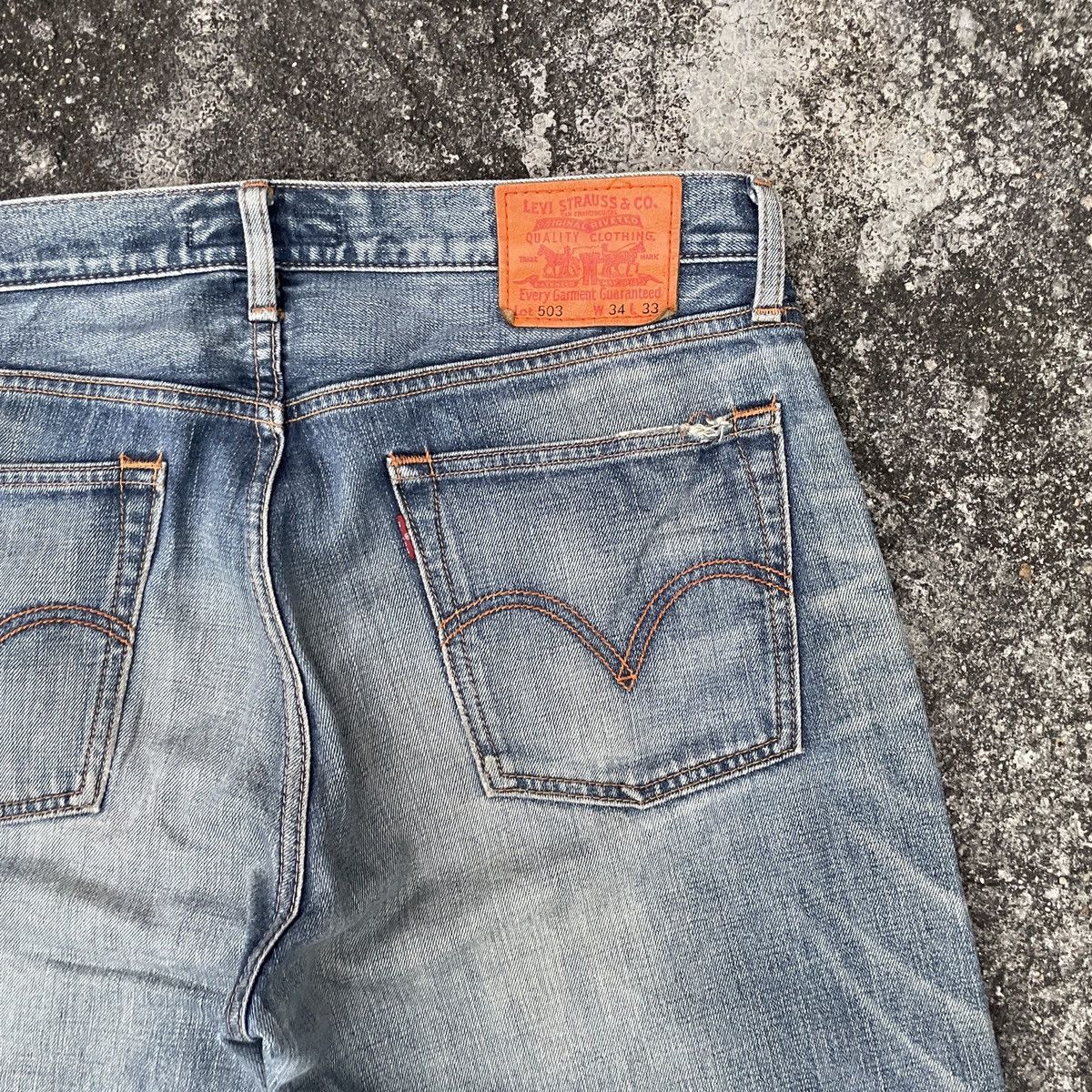 Levi's Vintage Levis Lot 503 Distressed Denim Pants Size US 34 / EU 50 - 8 Thumbnail