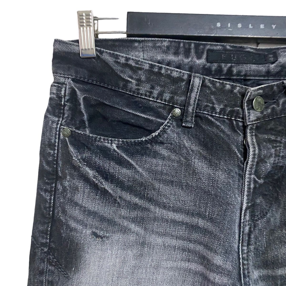 GOSTAR DE FUGA FUGA Denim Scab Oil Stained Flare Jeans Size US 31 - 5 Thumbnail
