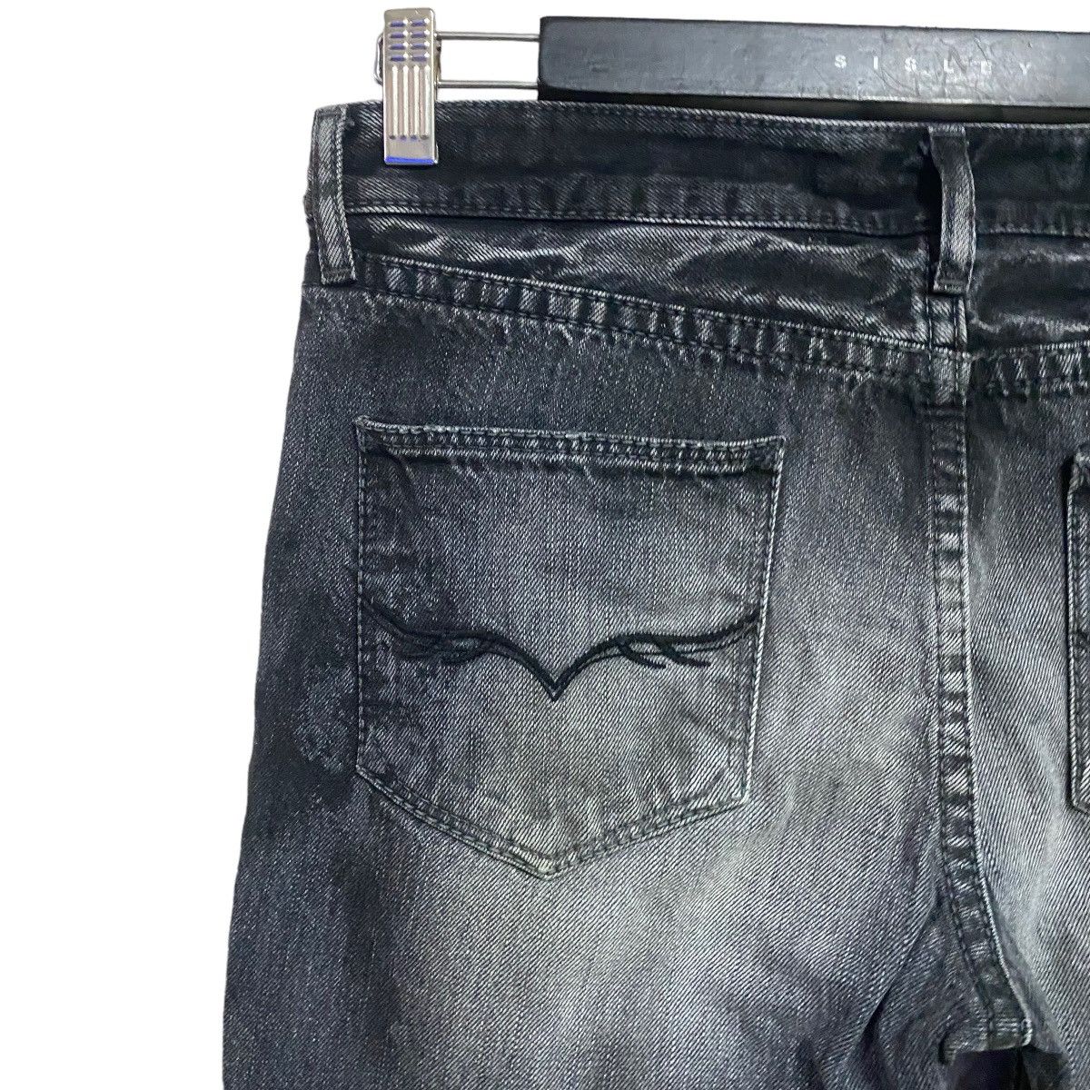 GOSTAR DE FUGA FUGA Denim Scab Oil Stained Flare Jeans Size US 31 - 10 Thumbnail