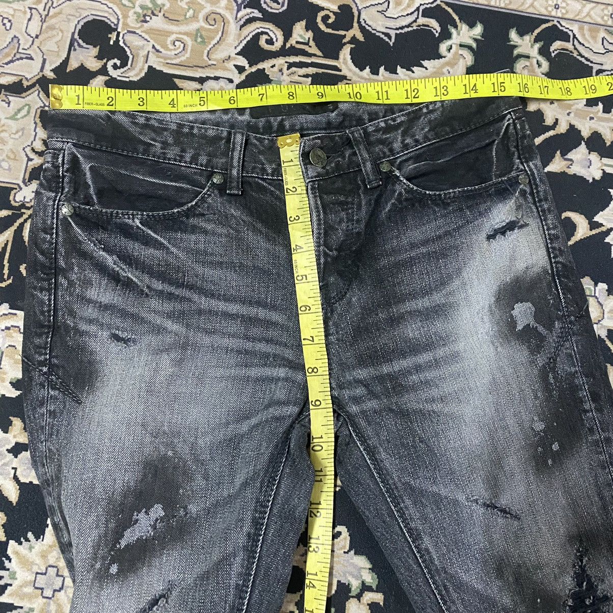 GOSTAR DE FUGA FUGA Denim Scab Oil Stained Flare Jeans Size US 31 - 19 Thumbnail