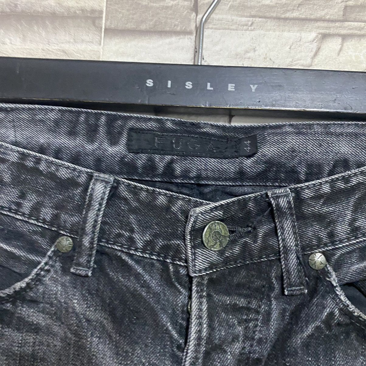 GOSTAR DE FUGA FUGA Denim Scab Oil Stained Flare Jeans Size US 31 - 15 Thumbnail