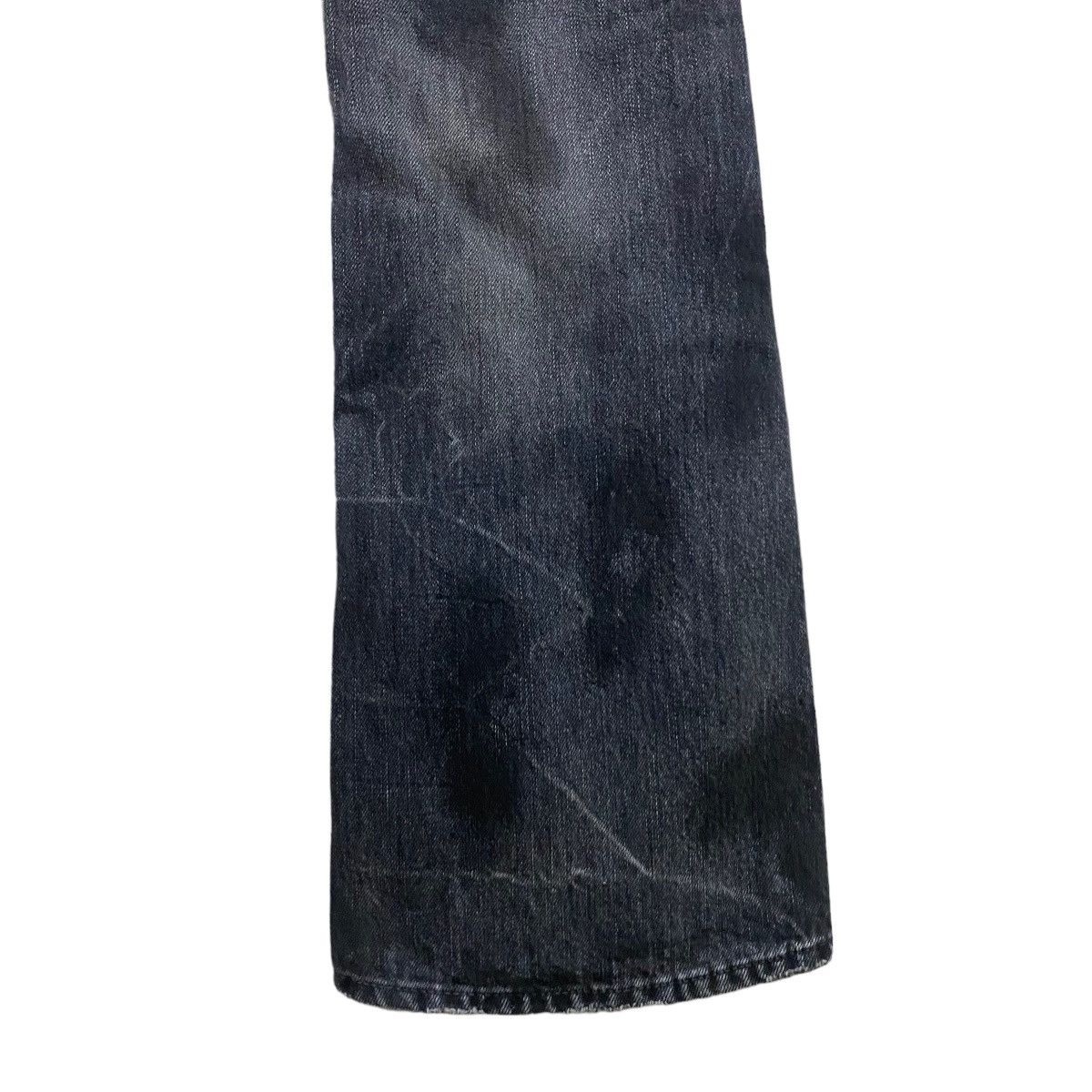 GOSTAR DE FUGA FUGA Denim Scab Oil Stained Flare Jeans Size US 31 - 14 Thumbnail