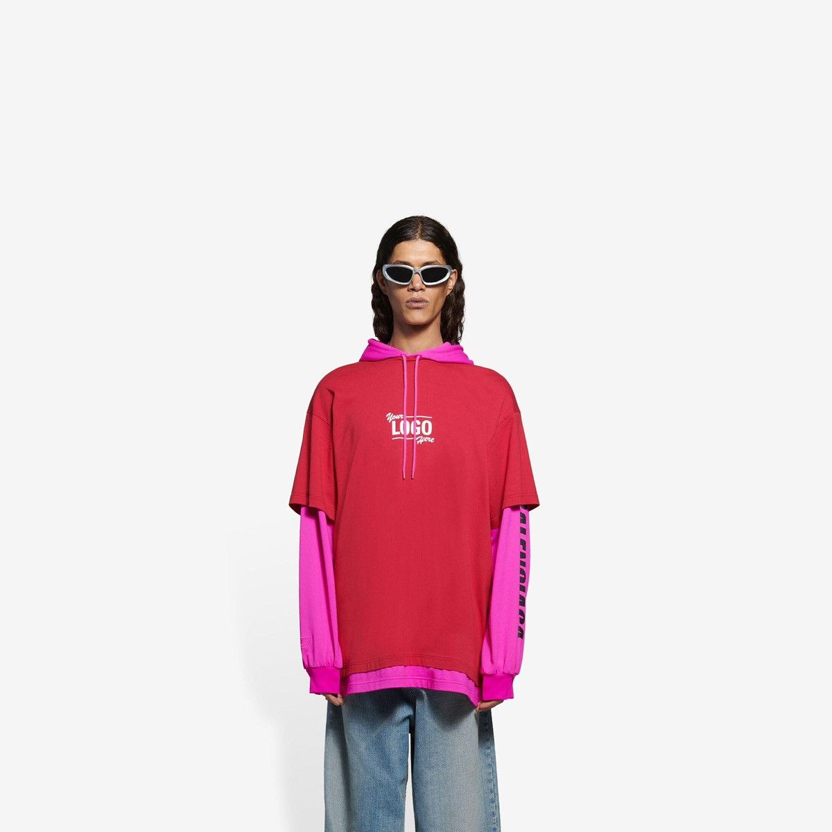 Balenciaga Balenciaga Your Logo Here Hoodie T-shirt Size Large Size US L / EU 52-54 / 3 - 9 Thumbnail
