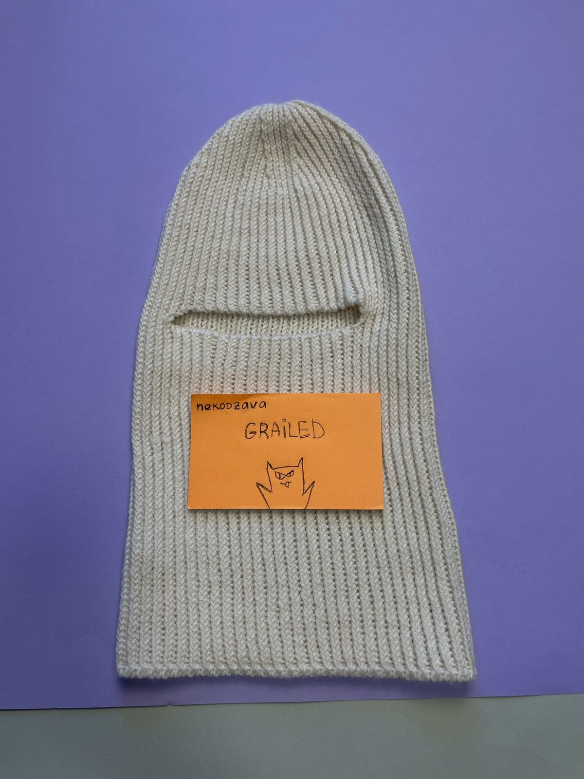Handmade Knitted Wool Balaclava Size ONE SIZE - 1 Thumbnail