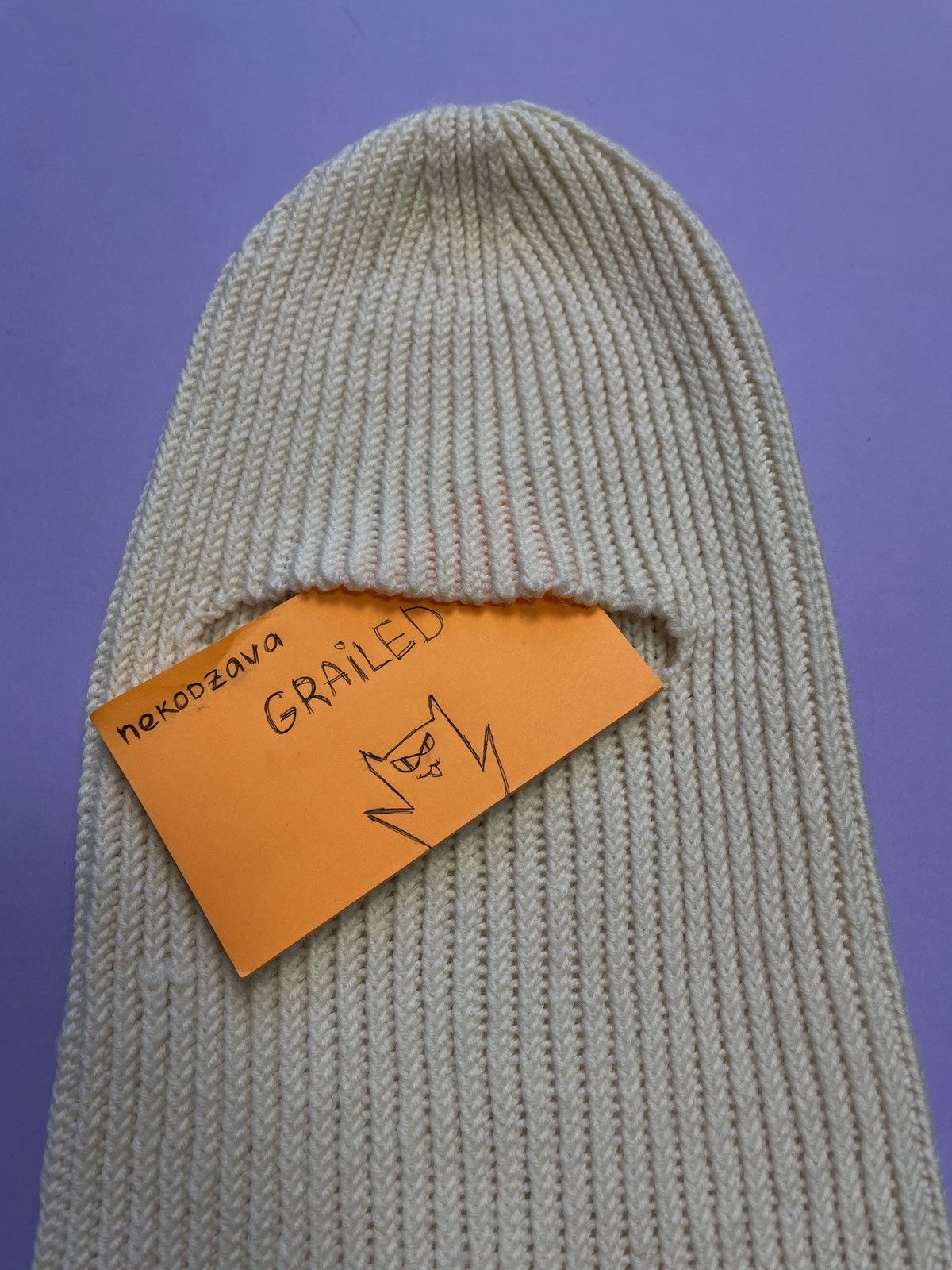 Handmade Knitted Wool Balaclava Size ONE SIZE - 2 Thumbnail