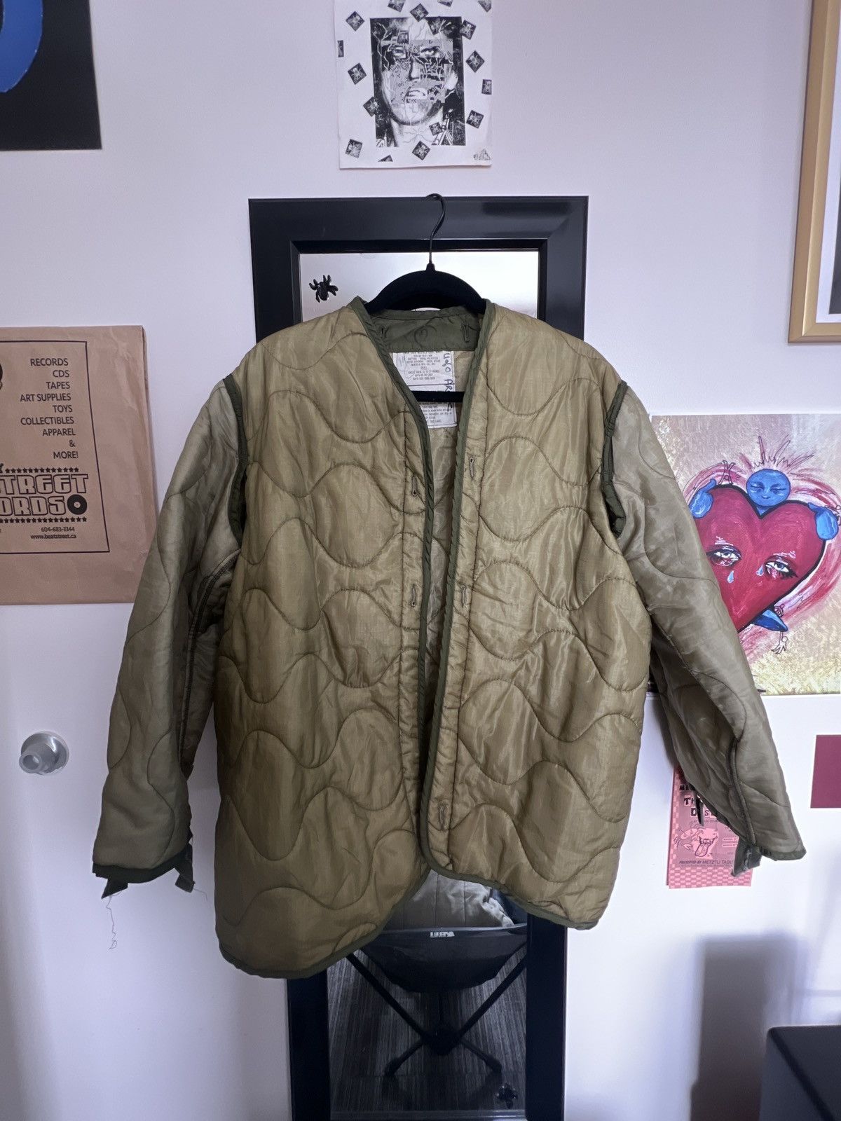 Vintage m65 military liner lightweight jacket