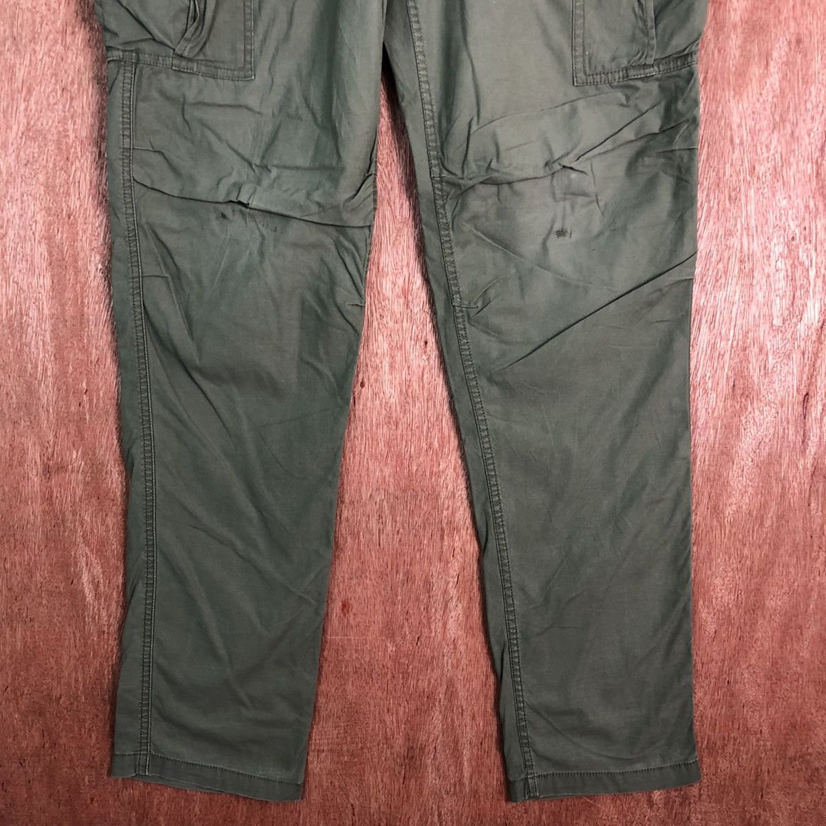 Japanese Brand DLL Uniqlo Green tactical Multipocket Cargo Pants #c217 Size US 29 - 3 Thumbnail