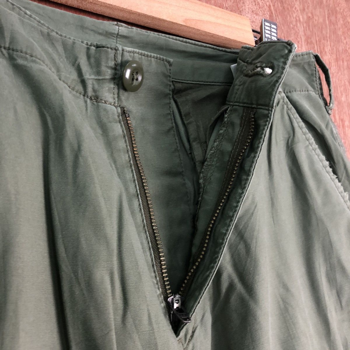 Japanese Brand DLL Uniqlo Green tactical Multipocket Cargo Pants #c217 Size US 29 - 6 Thumbnail