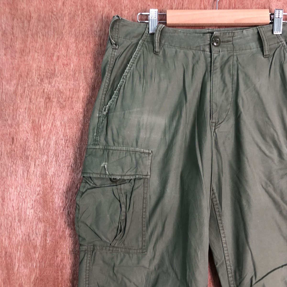 Japanese Brand DLL Uniqlo Green tactical Multipocket Cargo Pants #c217 Size US 29 - 5 Thumbnail