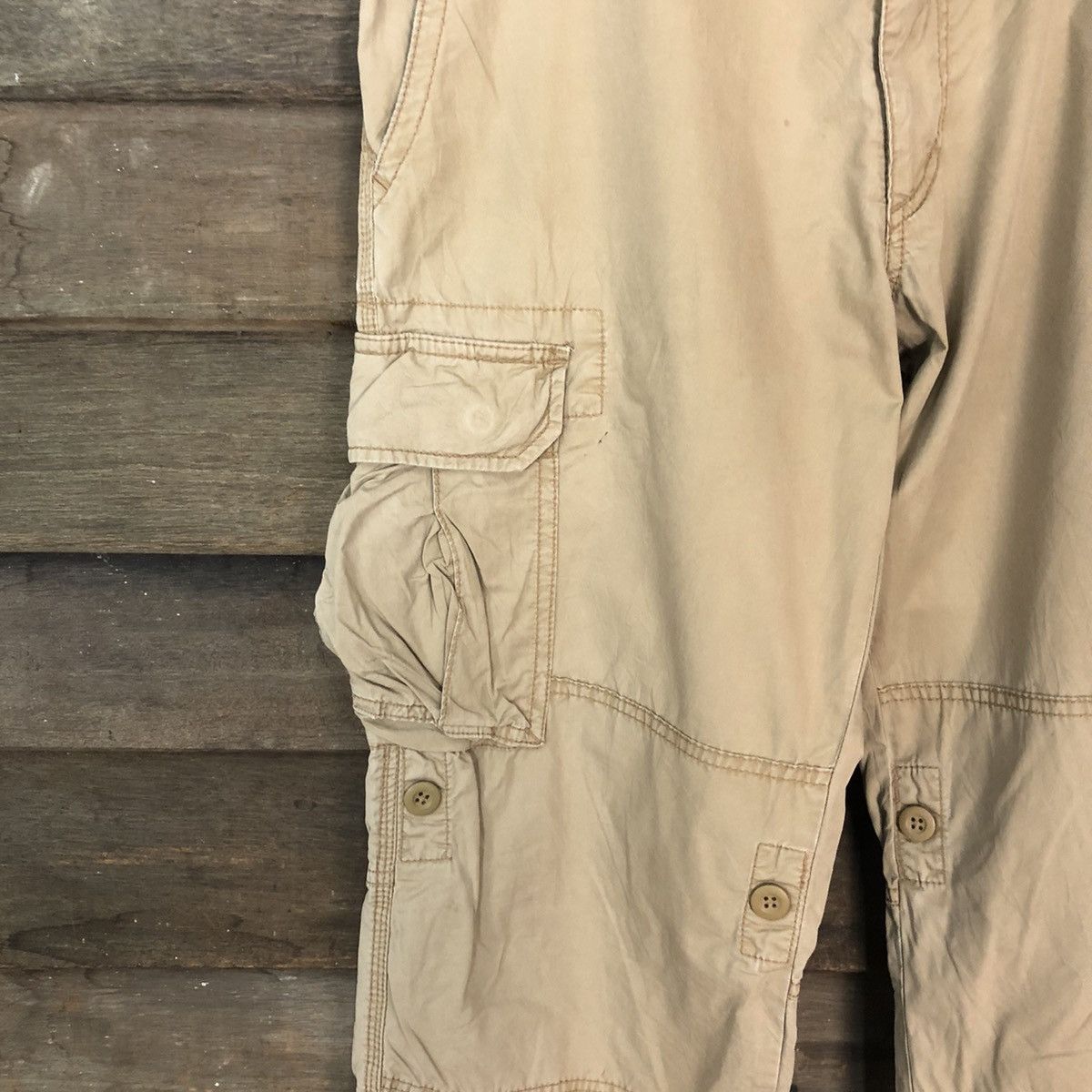 Japanese Brand Uniqlo Brown utility multipocket tactical Cargo Pants #4515 Size US 32 / EU 48 - 5 Thumbnail