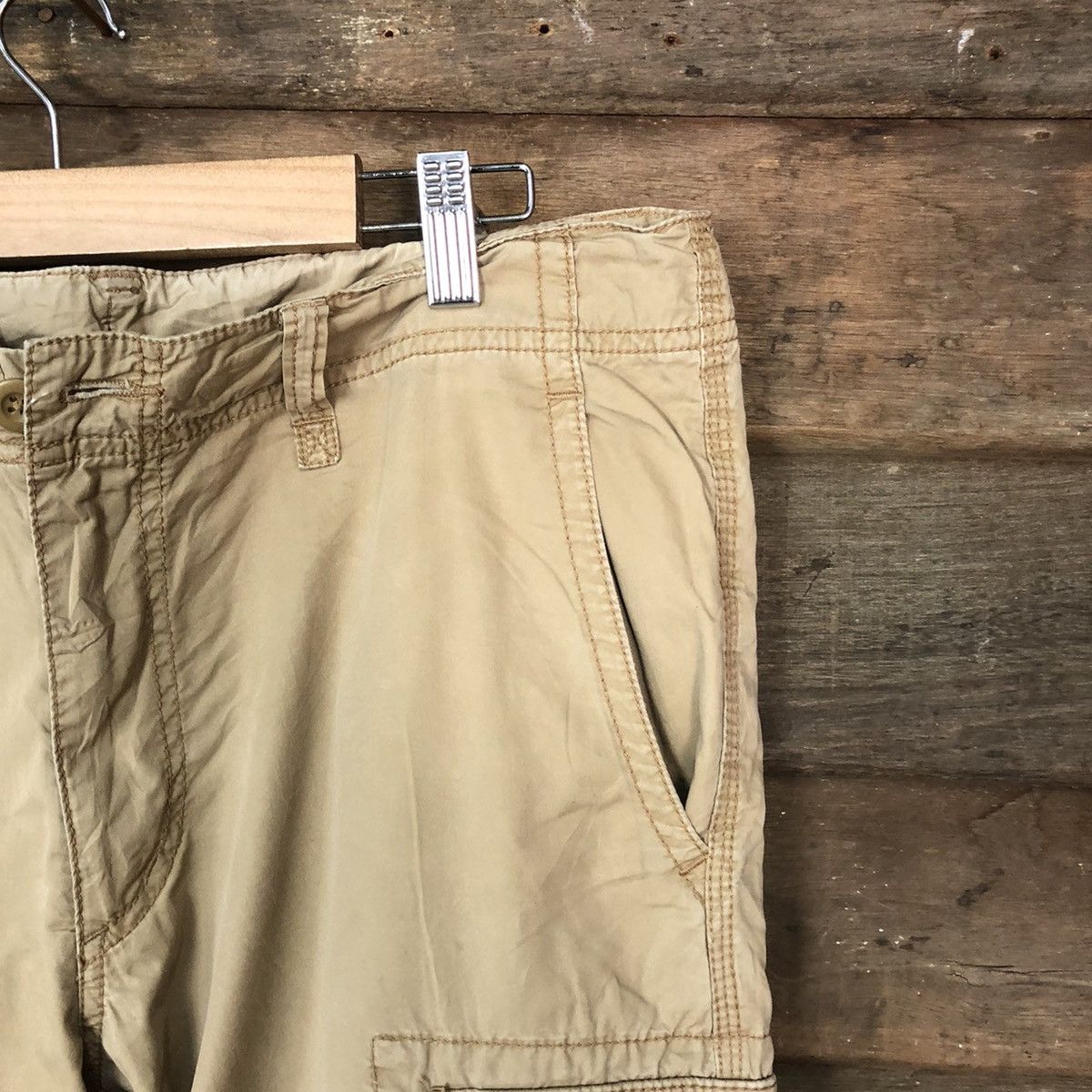 Japanese Brand Uniqlo Brown utility multipocket tactical Cargo Pants #4515 Size US 32 / EU 48 - 4 Thumbnail