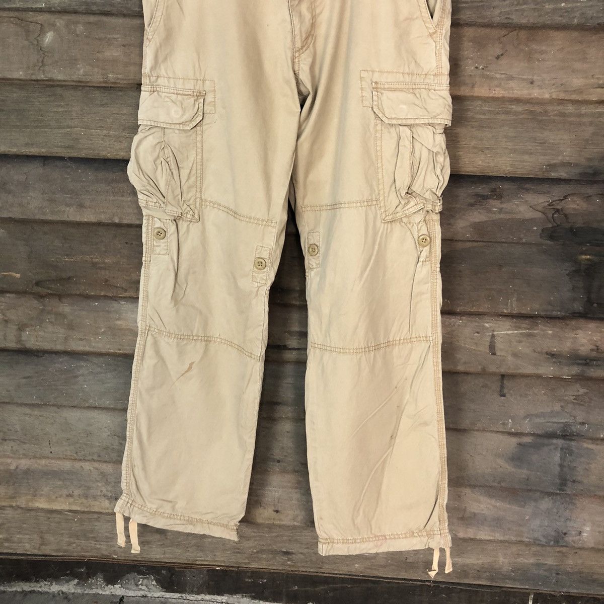 Japanese Brand Uniqlo Brown utility multipocket tactical Cargo Pants #4515 Size US 32 / EU 48 - 2 Thumbnail