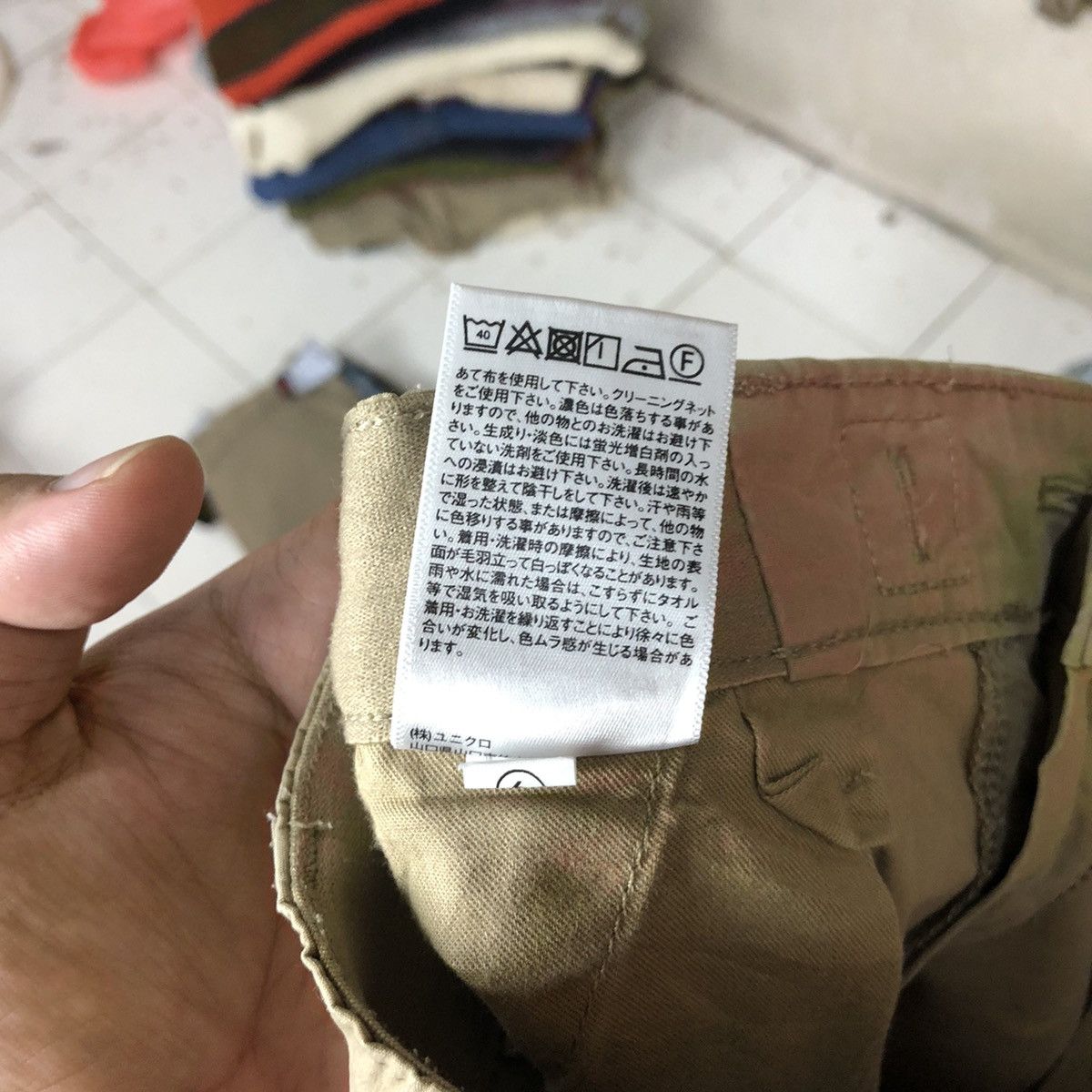 Faded Glory Uniqlo multipocket splashed painter Brown Cargo Pants #5029 Size US 29 - 19 Thumbnail